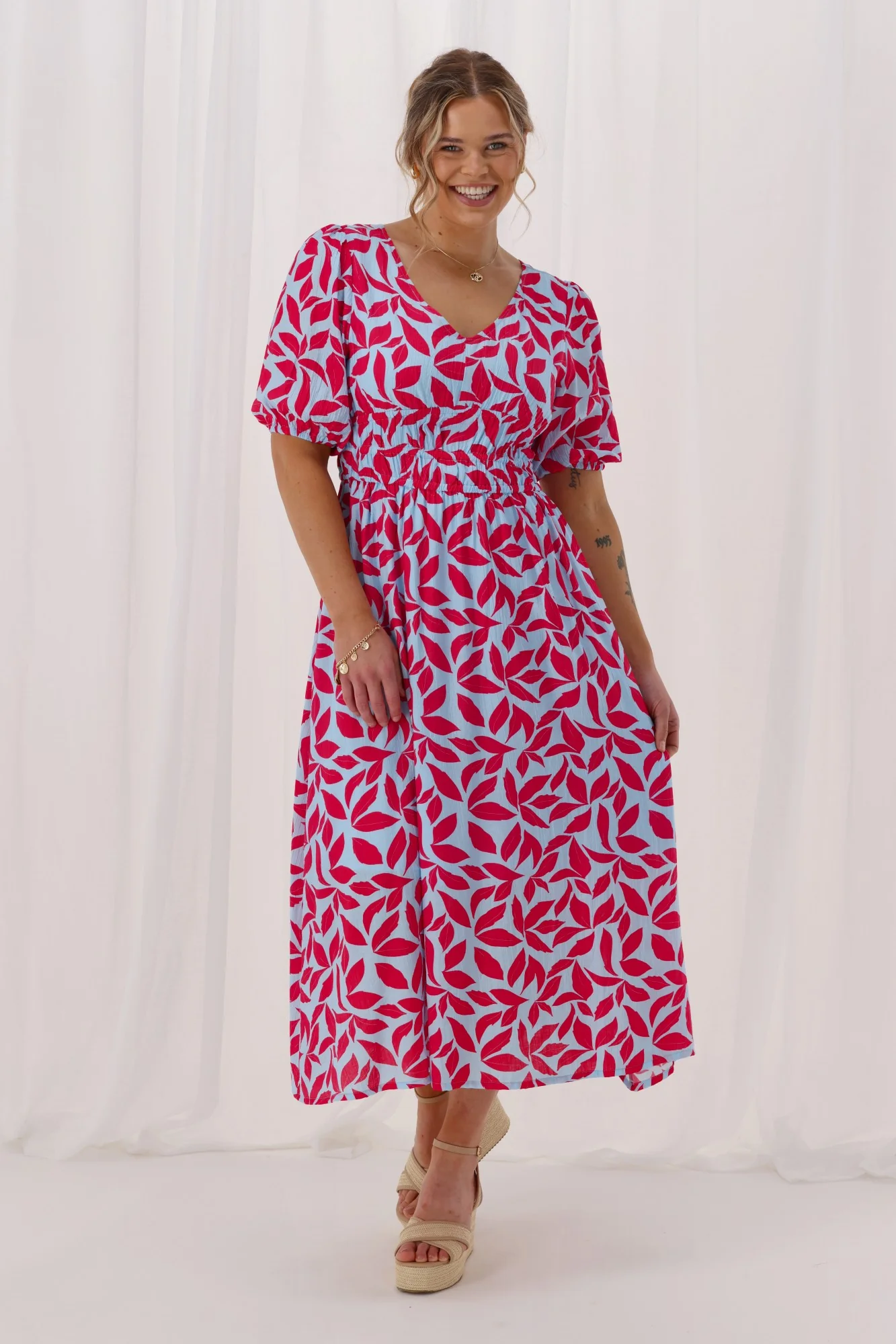 Shine On Label Reverie Midi Dress Print - Image 7