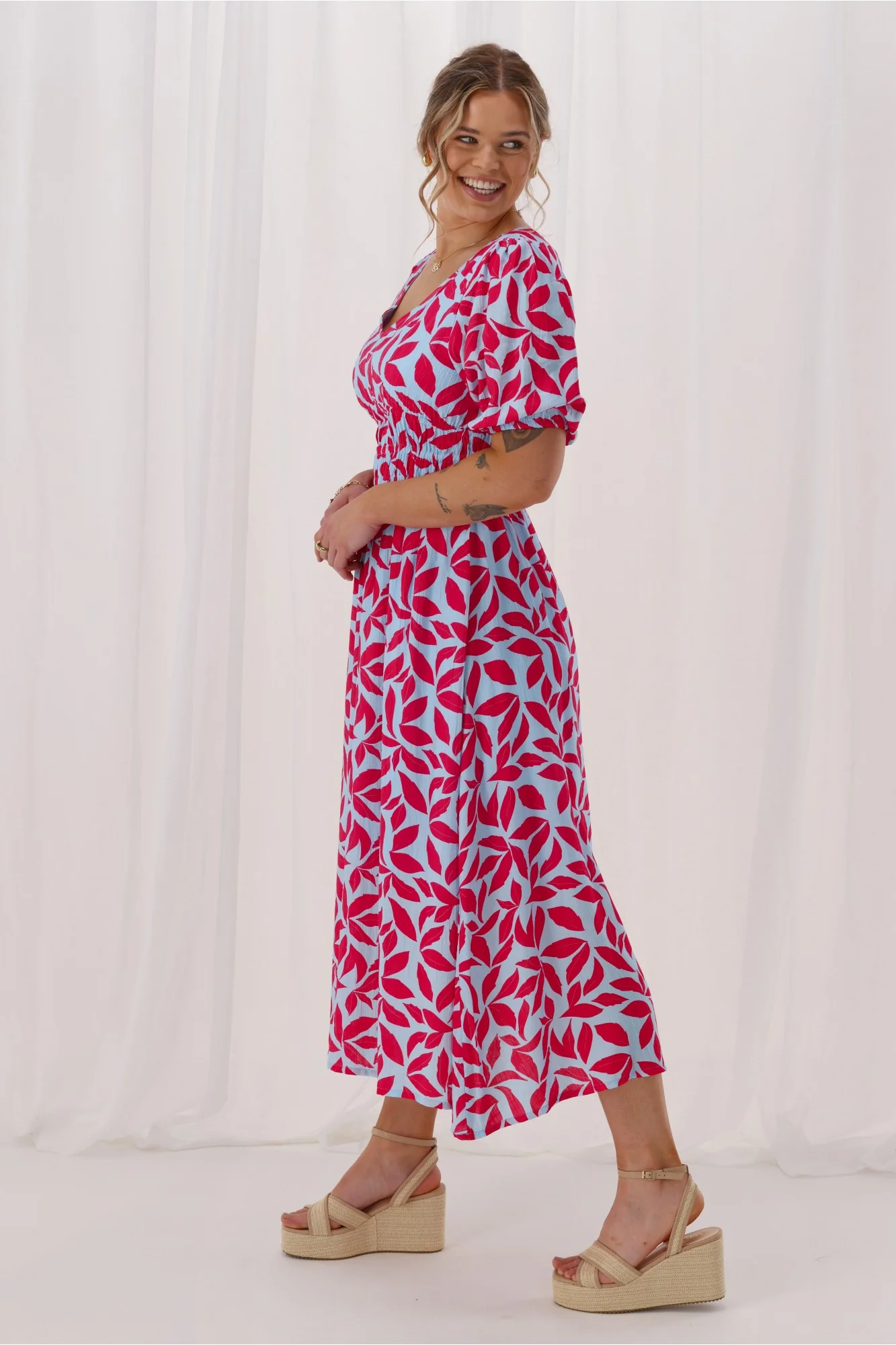 Shine On Label Reverie Midi Dress Print - Image 8
