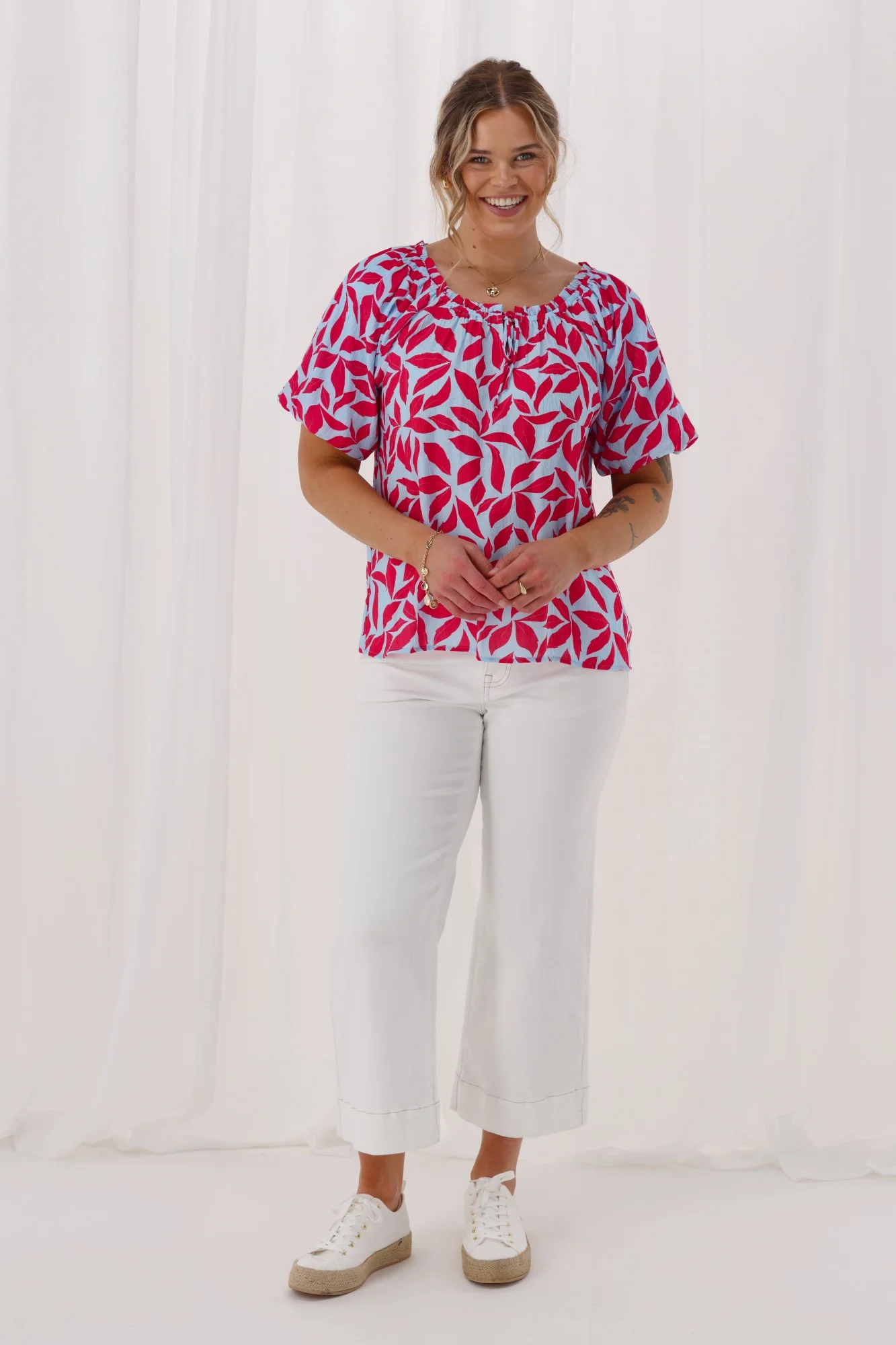 Shine On Label Reverie Top Print - Image 3