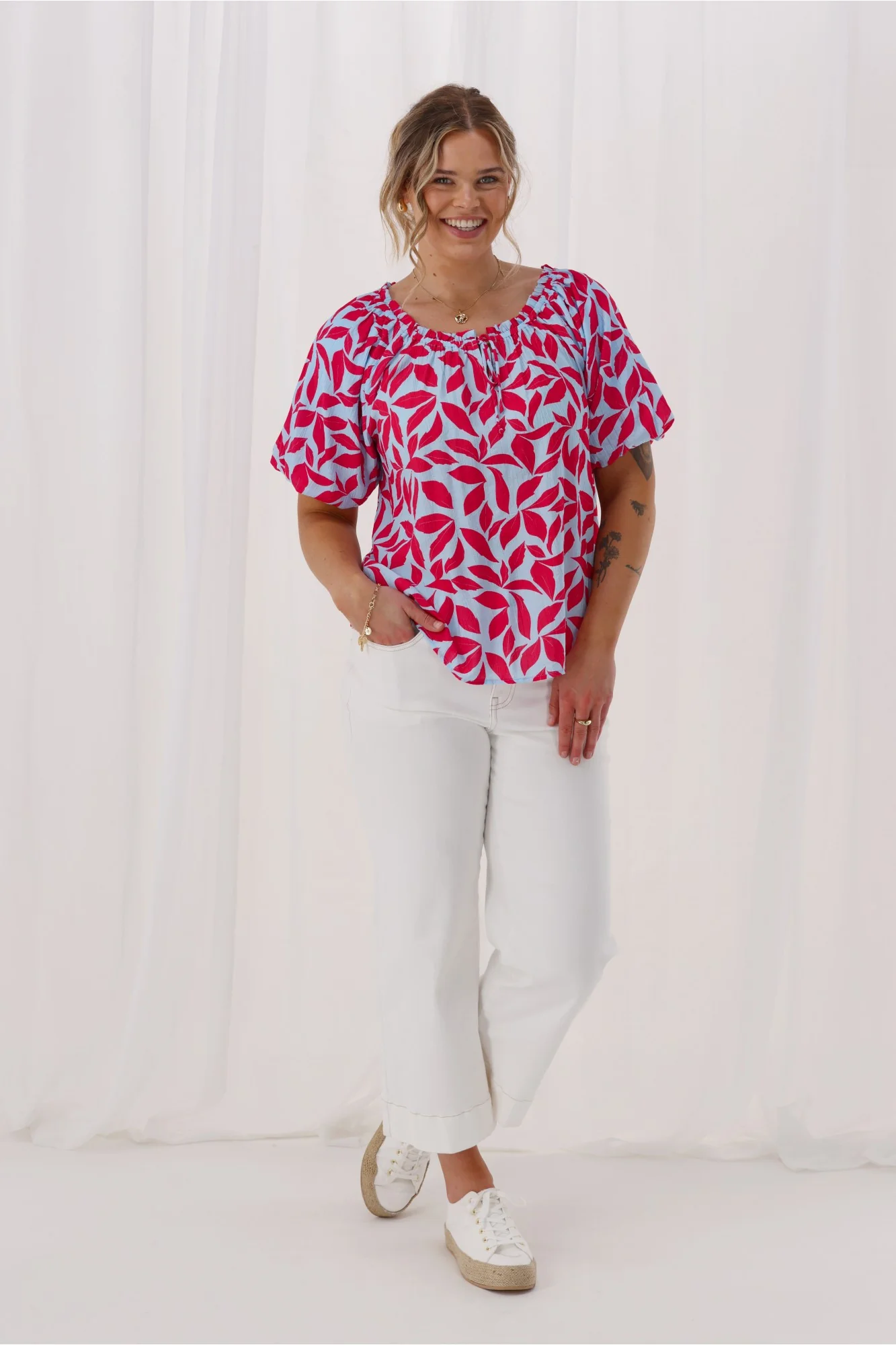 Shine On Label Reverie Top Print - Image 4