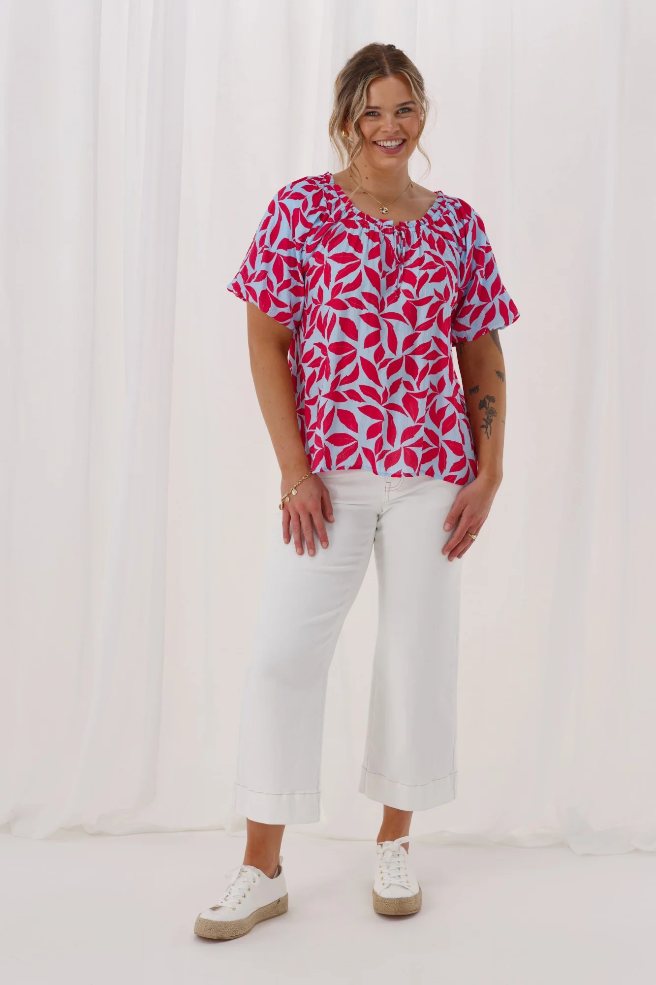 Shine On Label Reverie Top Print - Image 5