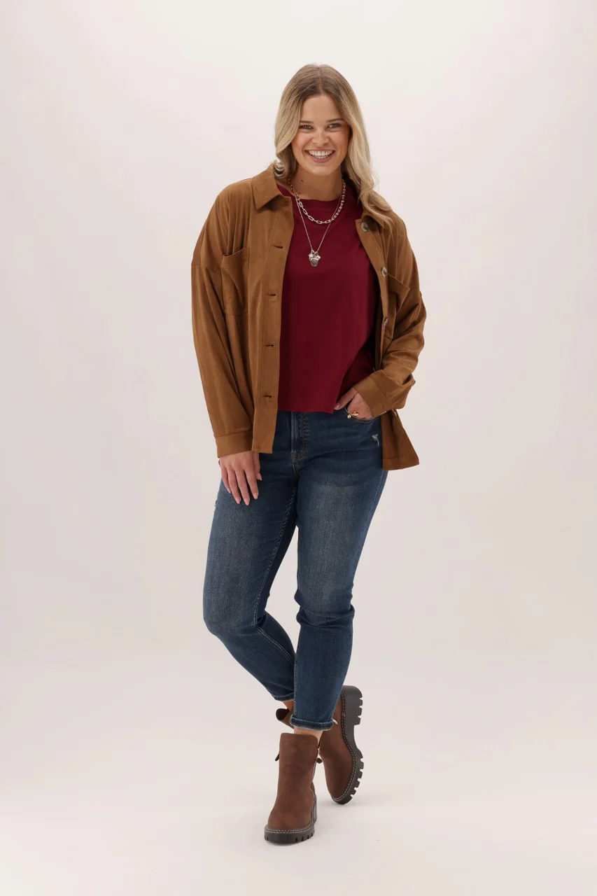 Shine On Label Rocky Jacket Tan - Image 3