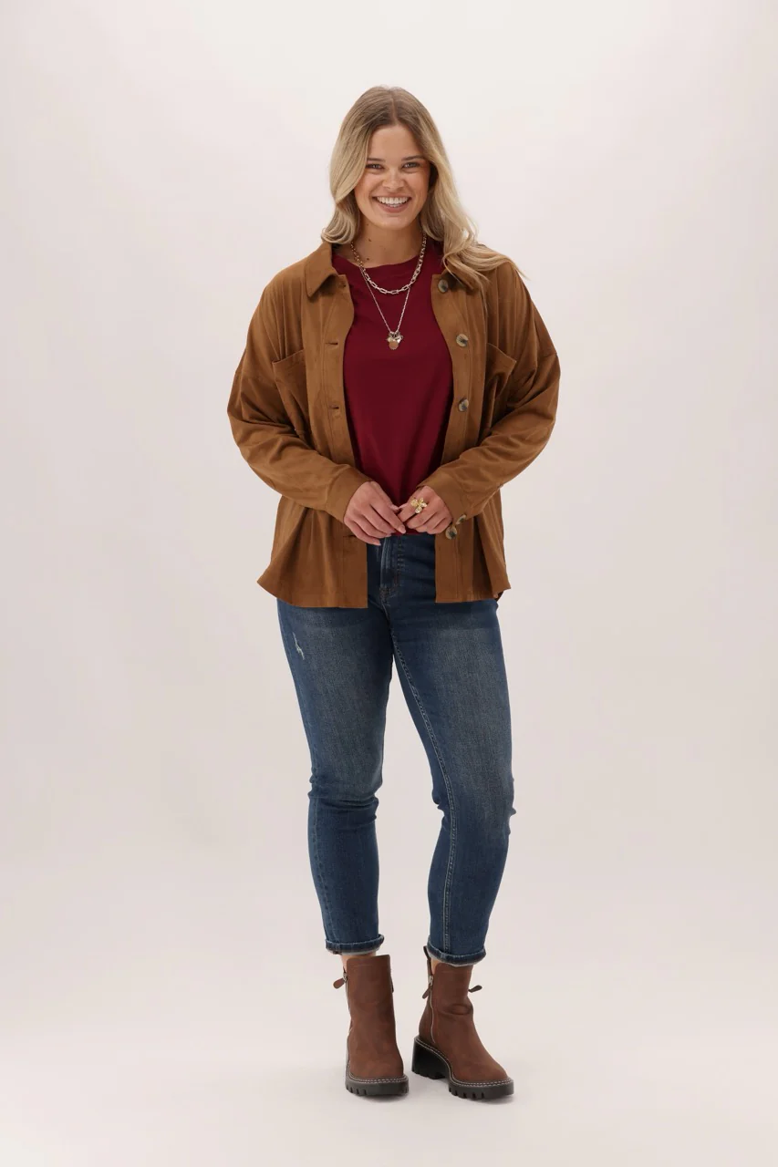 Shine On Label Rocky Jacket Tan - Image 4