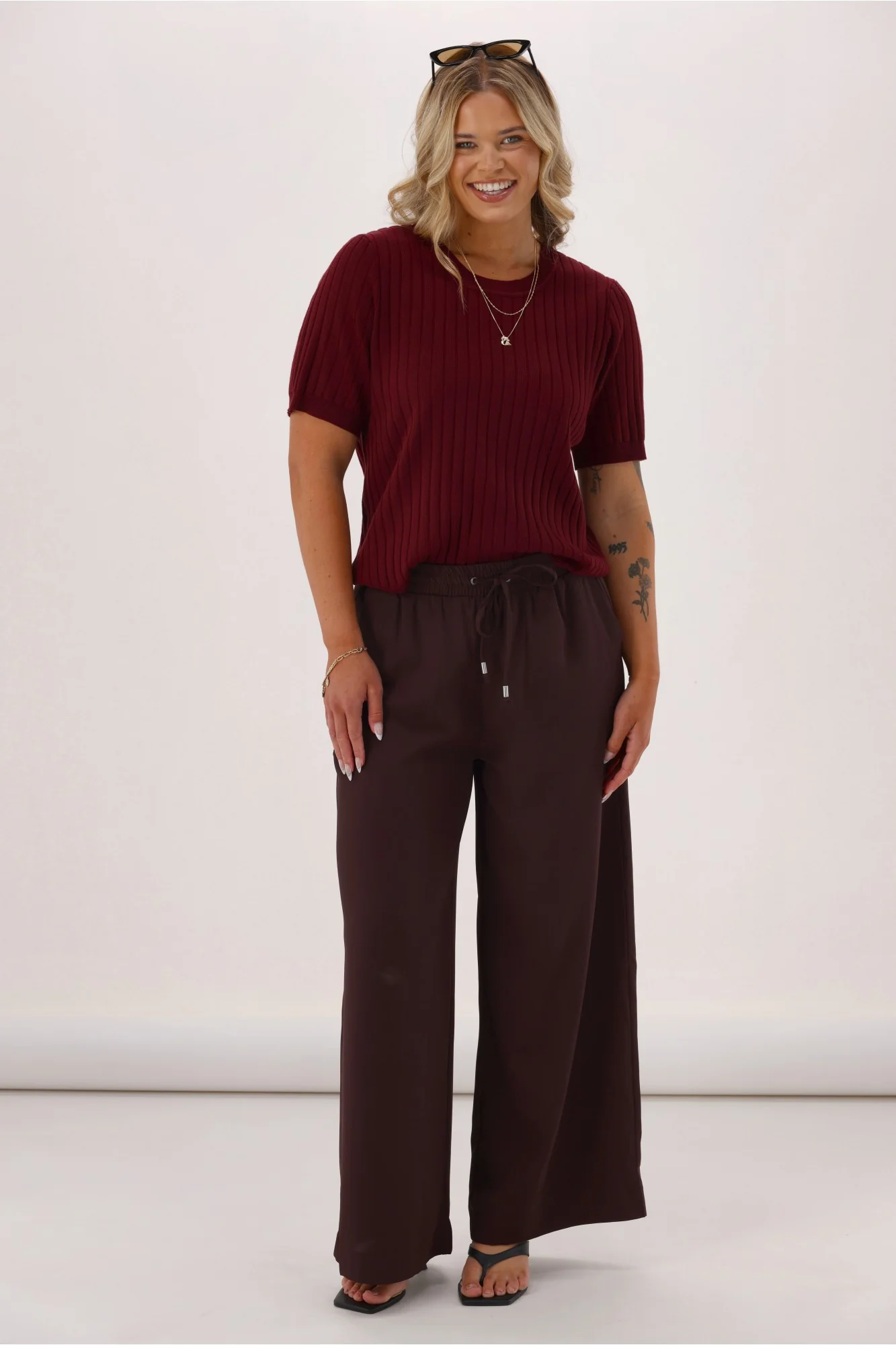 Shine On Label Rowen Pant Chocolate - Image 3