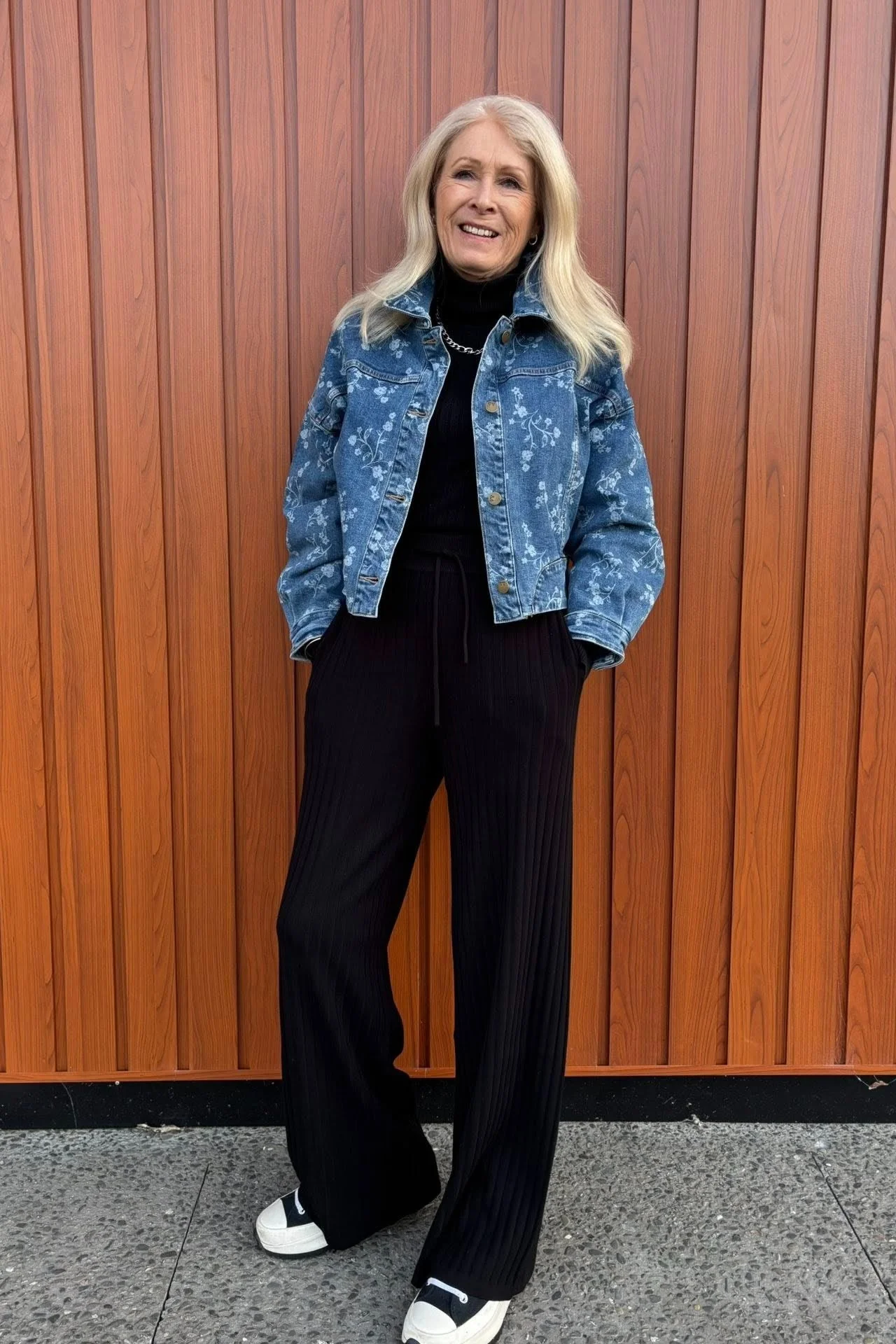 Shine On Label Sarcodia Rib Knit Pant Black - Image 3