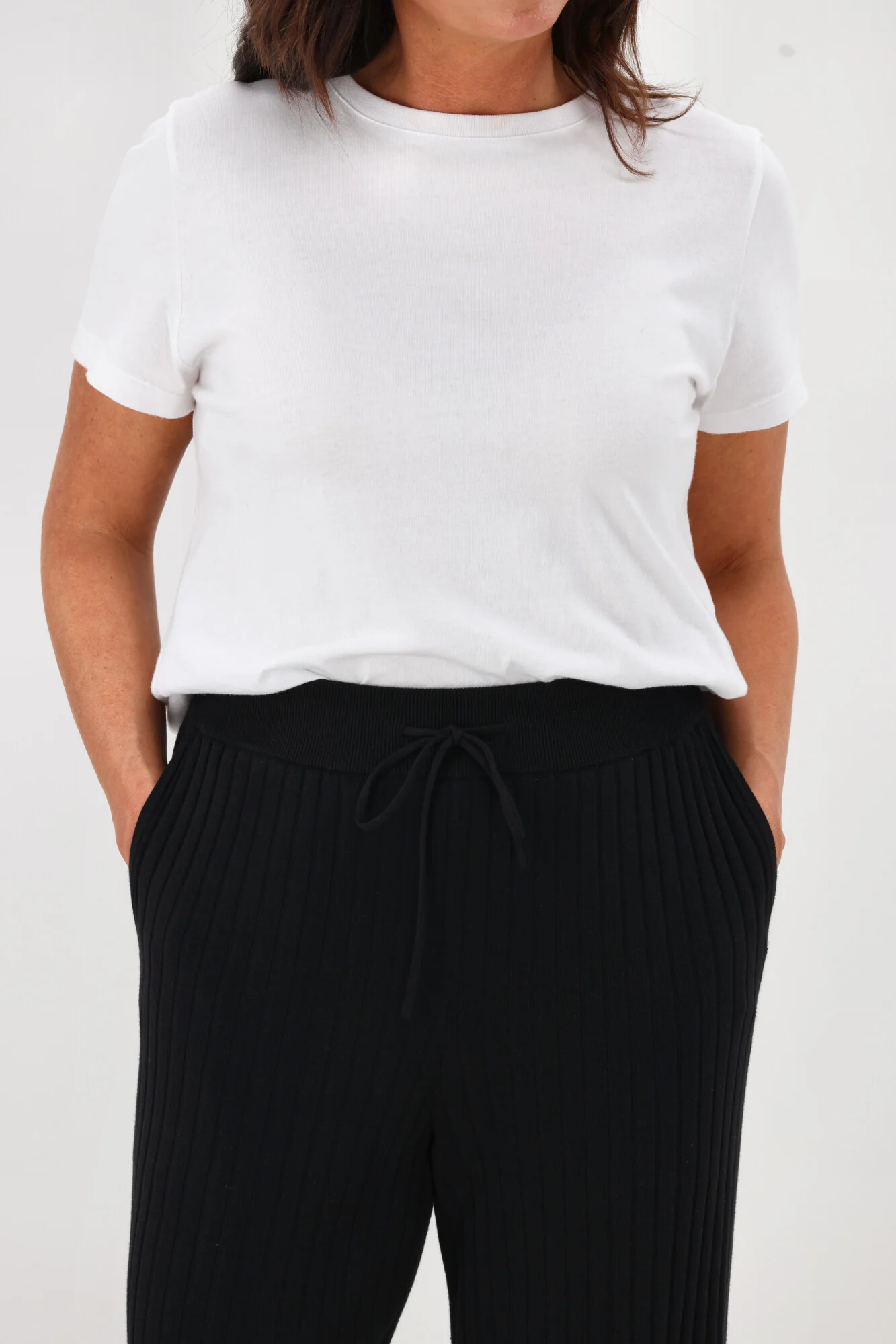 Shine On Label Sarcodia Rib Knit Pant Black - Image 5