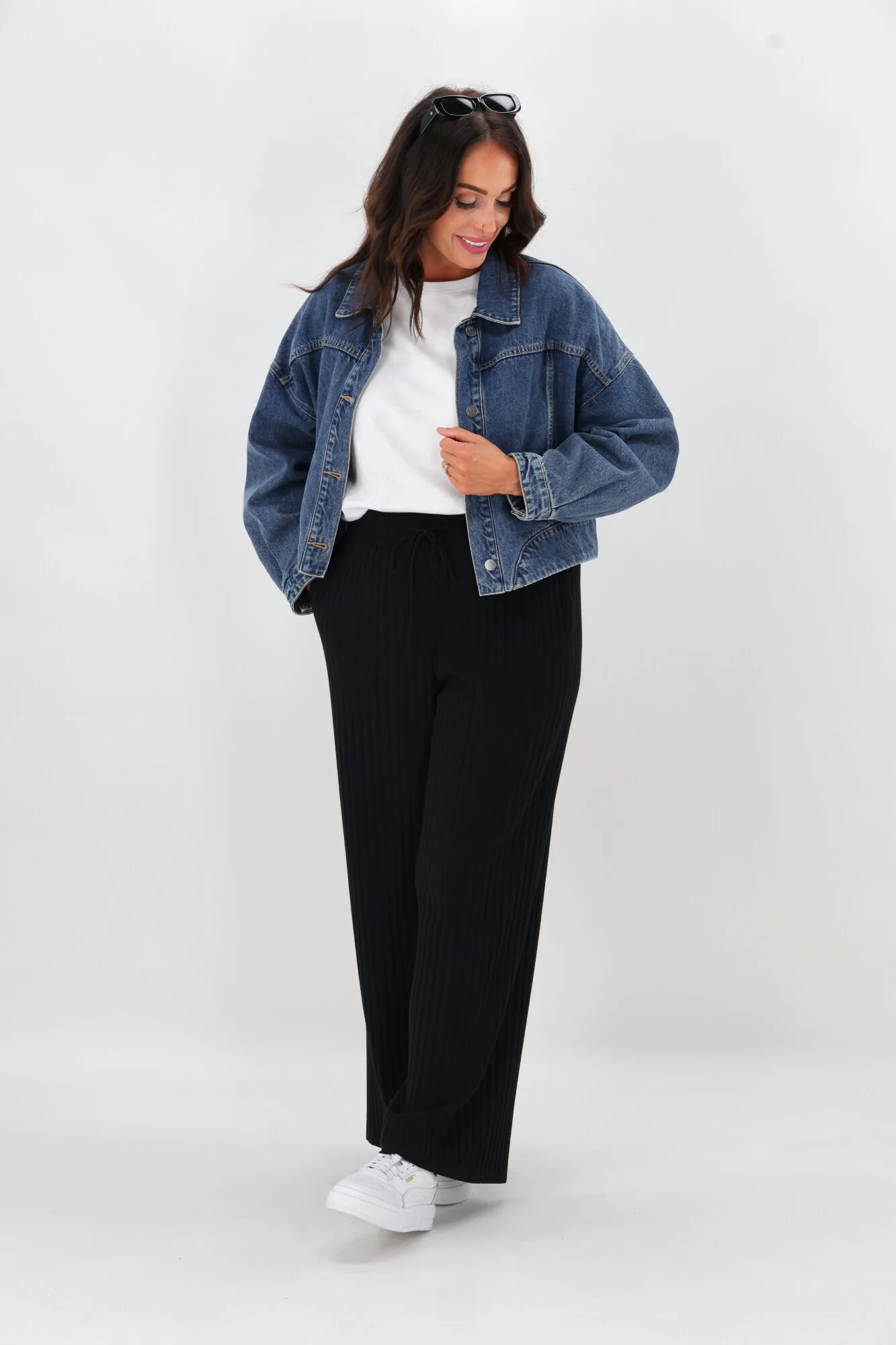Shine On Label Sarcodia Rib Knit Pant Black - Image 7