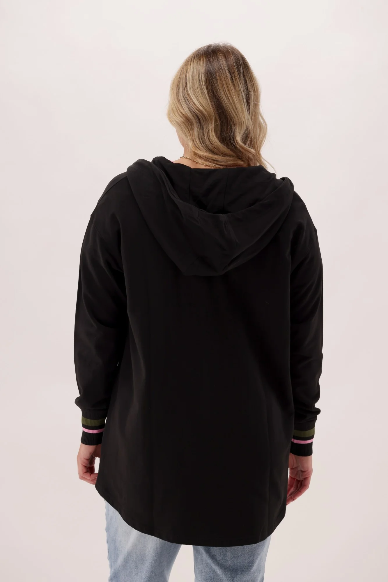 Shine On Label Scout Zipped Hoodie Black - Image 4