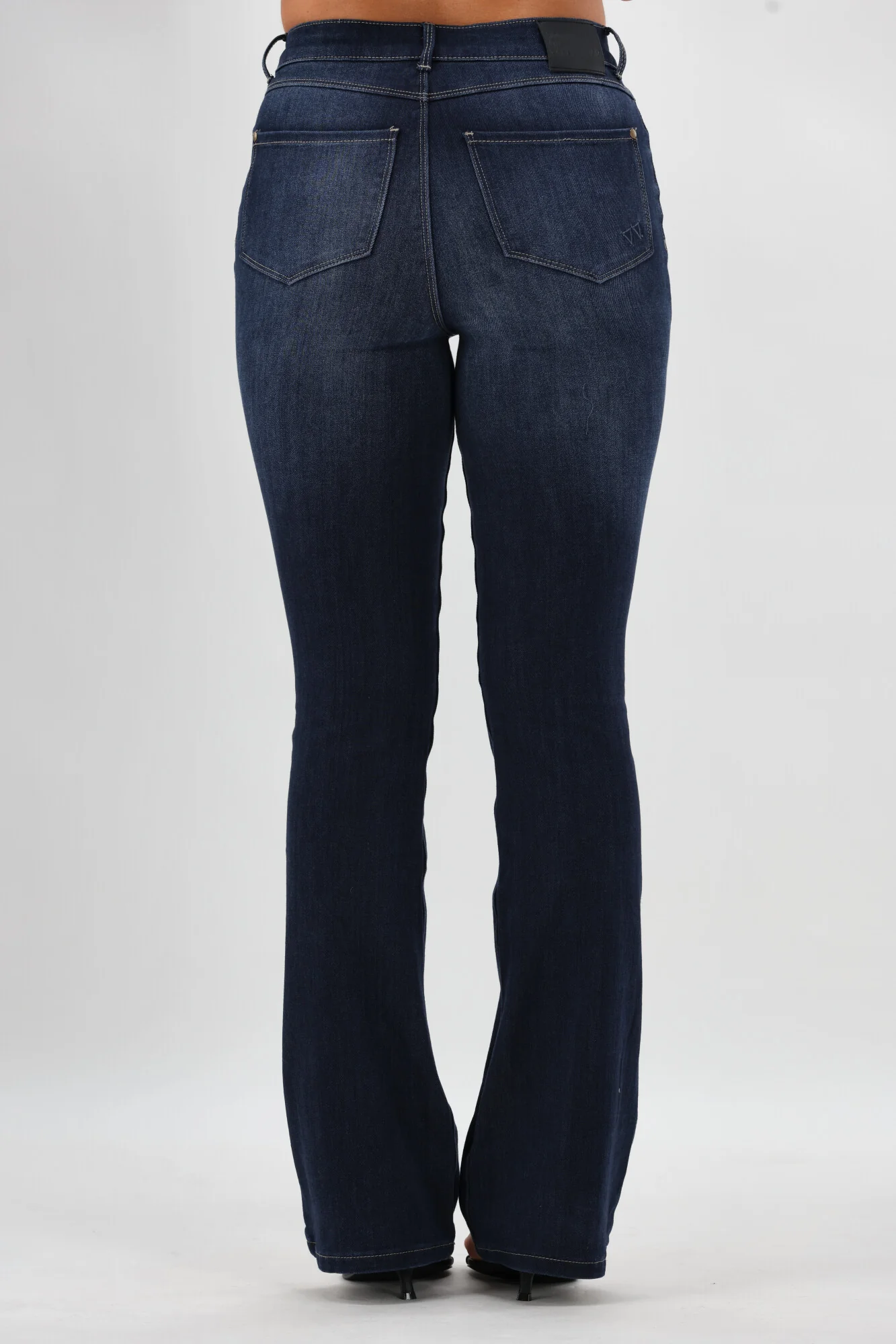 Shine On Label Sculpt Bootleg Jeans Full Length Super Dark Indigo V2 - Image 2