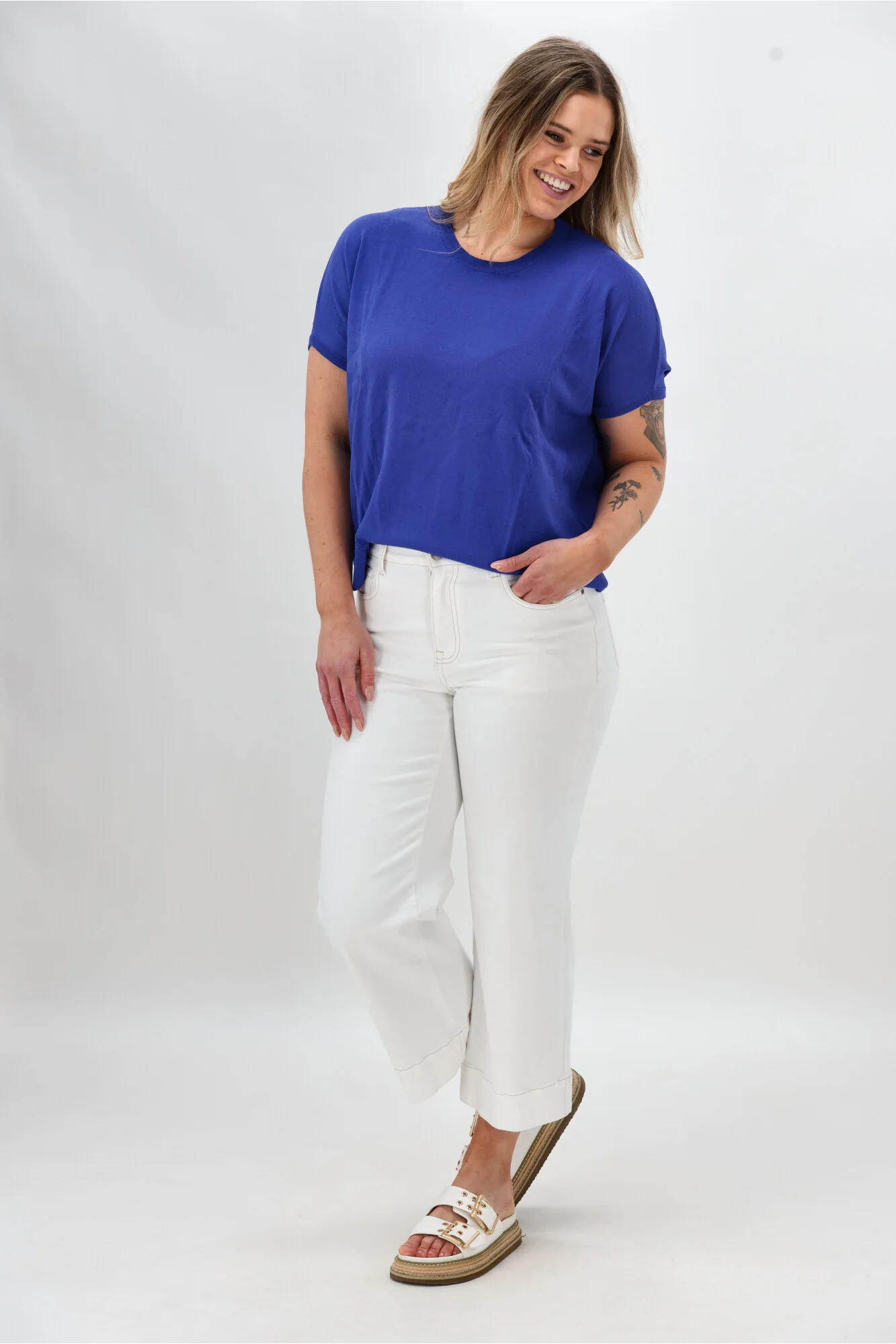 Shine On Label Seb Knit Sweater Blue - Image 5