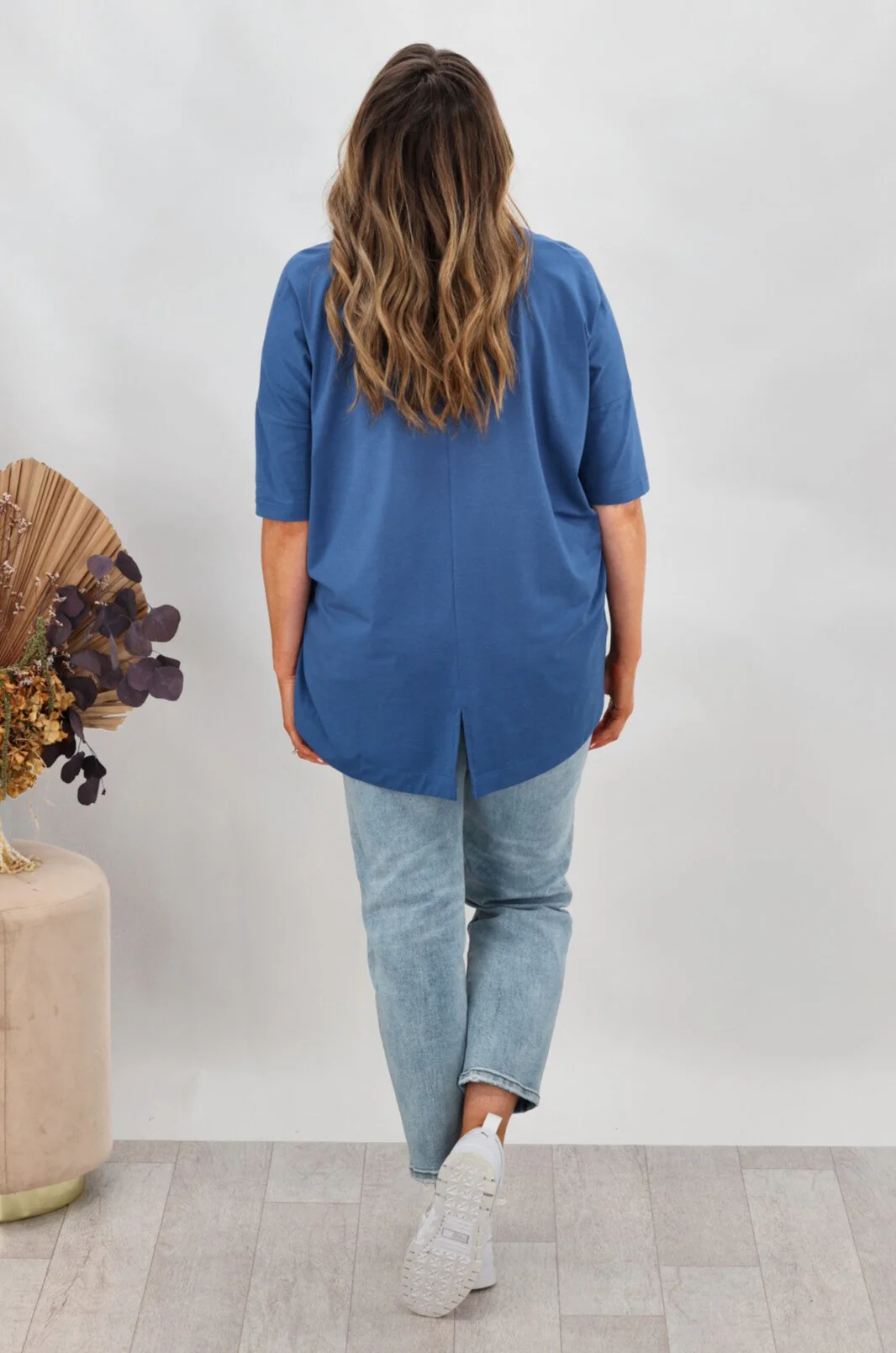 Shine On Label Soho Modal Drawstring Top Blue - Image 8