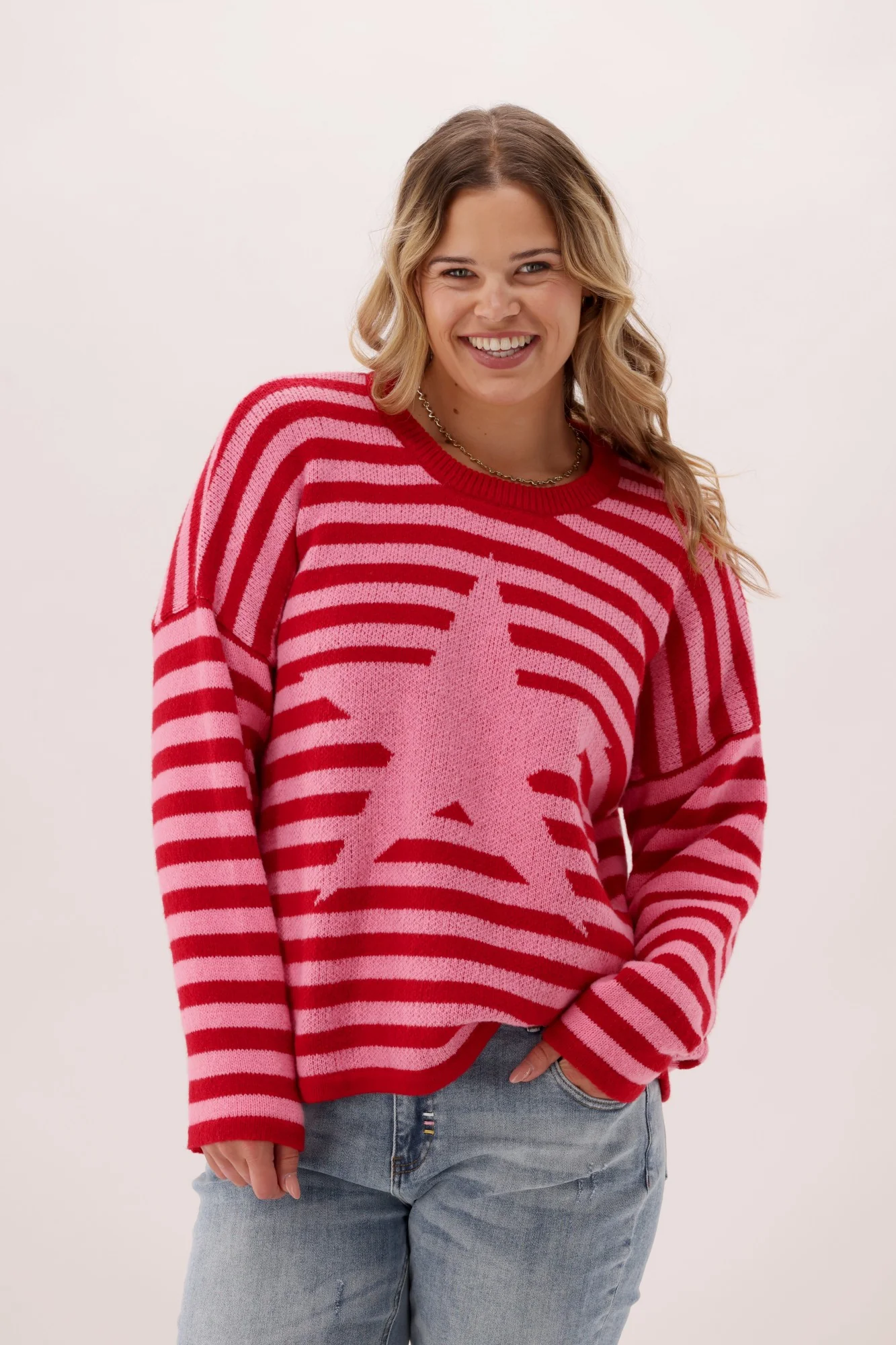 Shine On Label Solara Jumper Pink And Red - Image 2