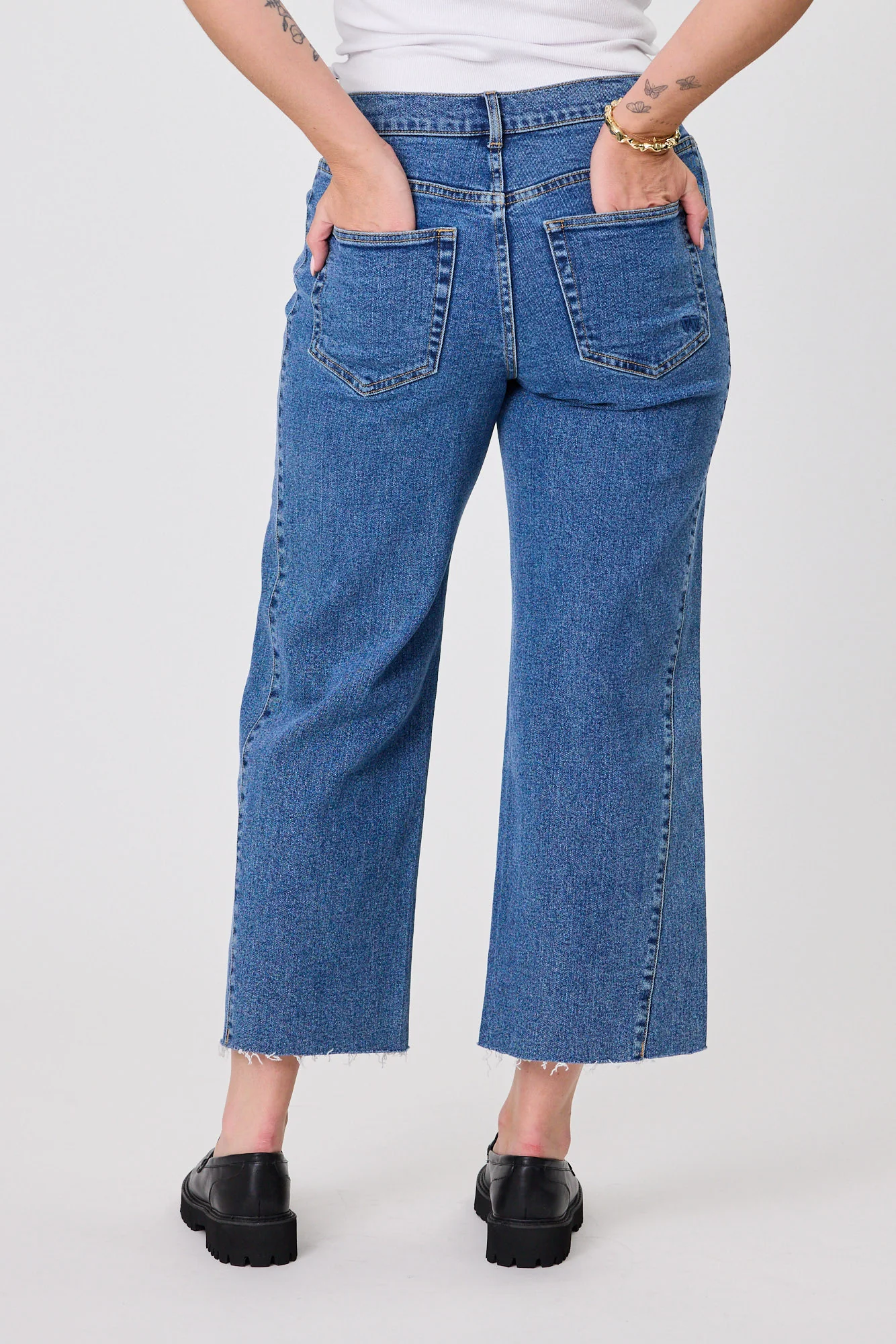 Shine On Label Stellar Side Panel Wide Leg Jean - Image 4
