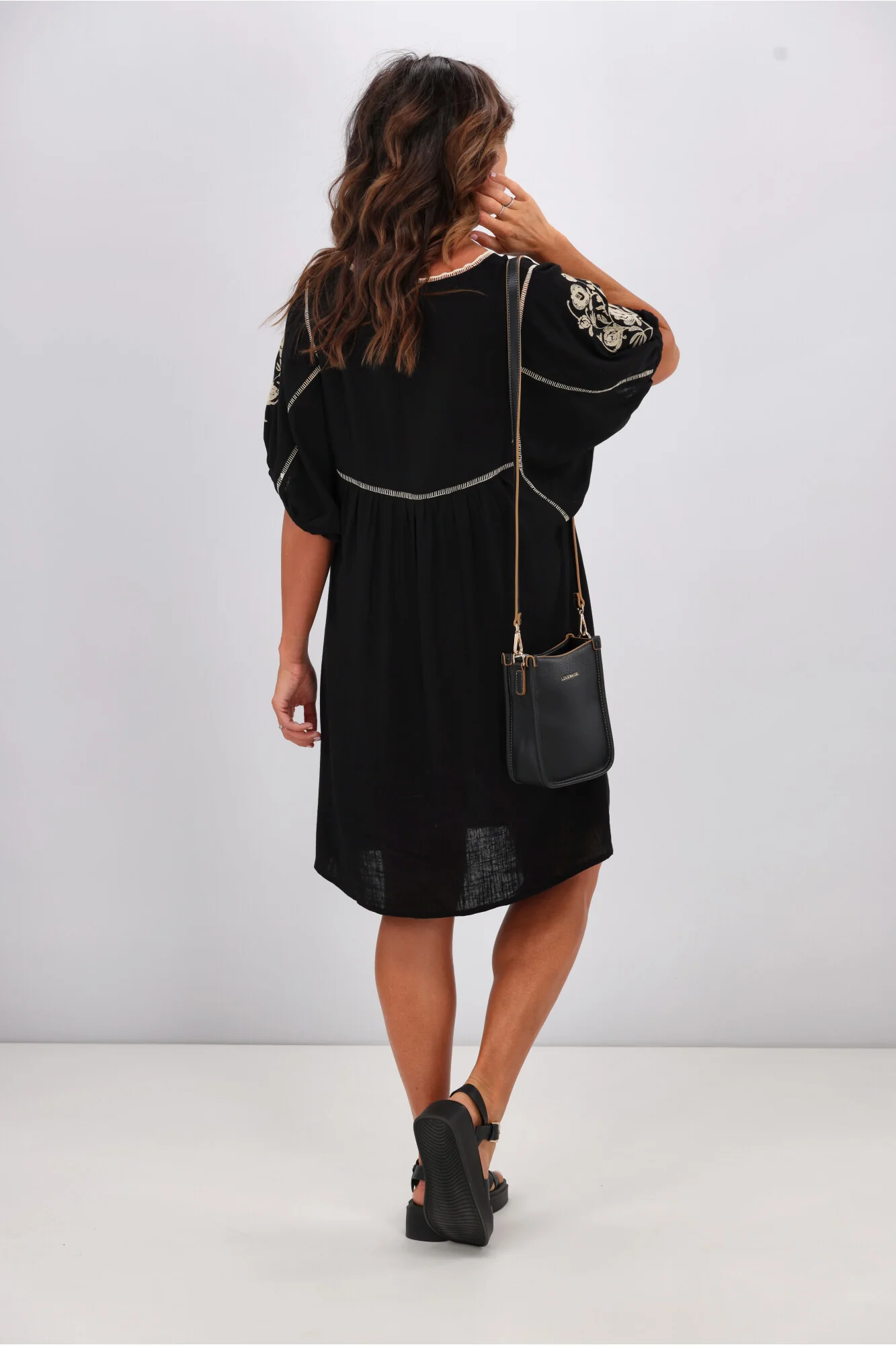 Shine On Label Talullah Dress Black Natural - Image 6