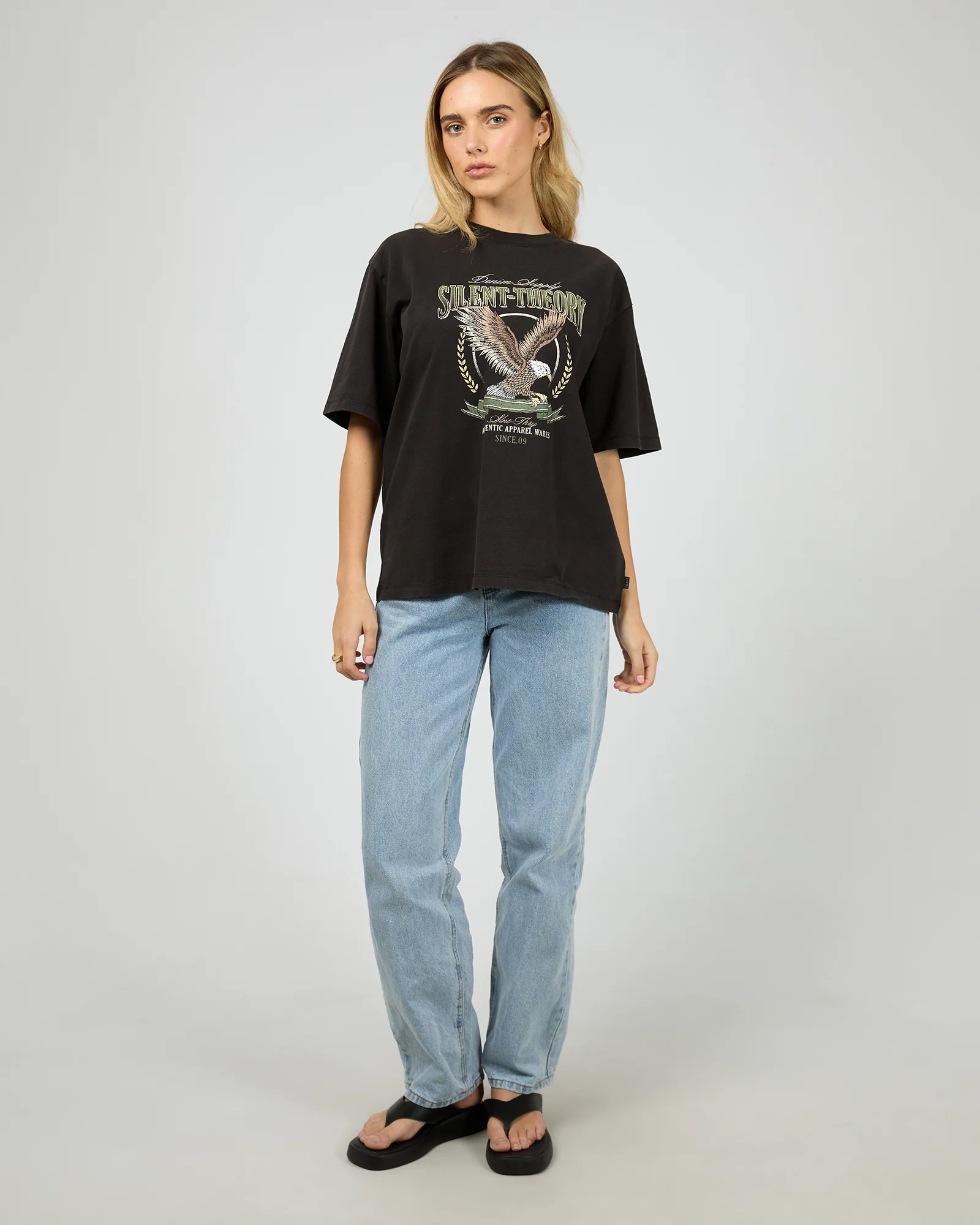 Silent Theory Airborne Tee Washed Black - Image 4
