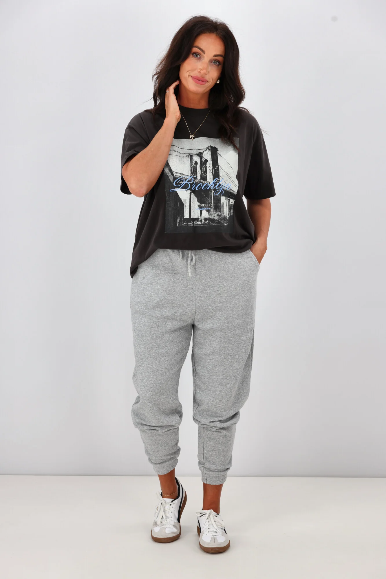 Silent Theory Basic Jogger Grey Marle - Image 3