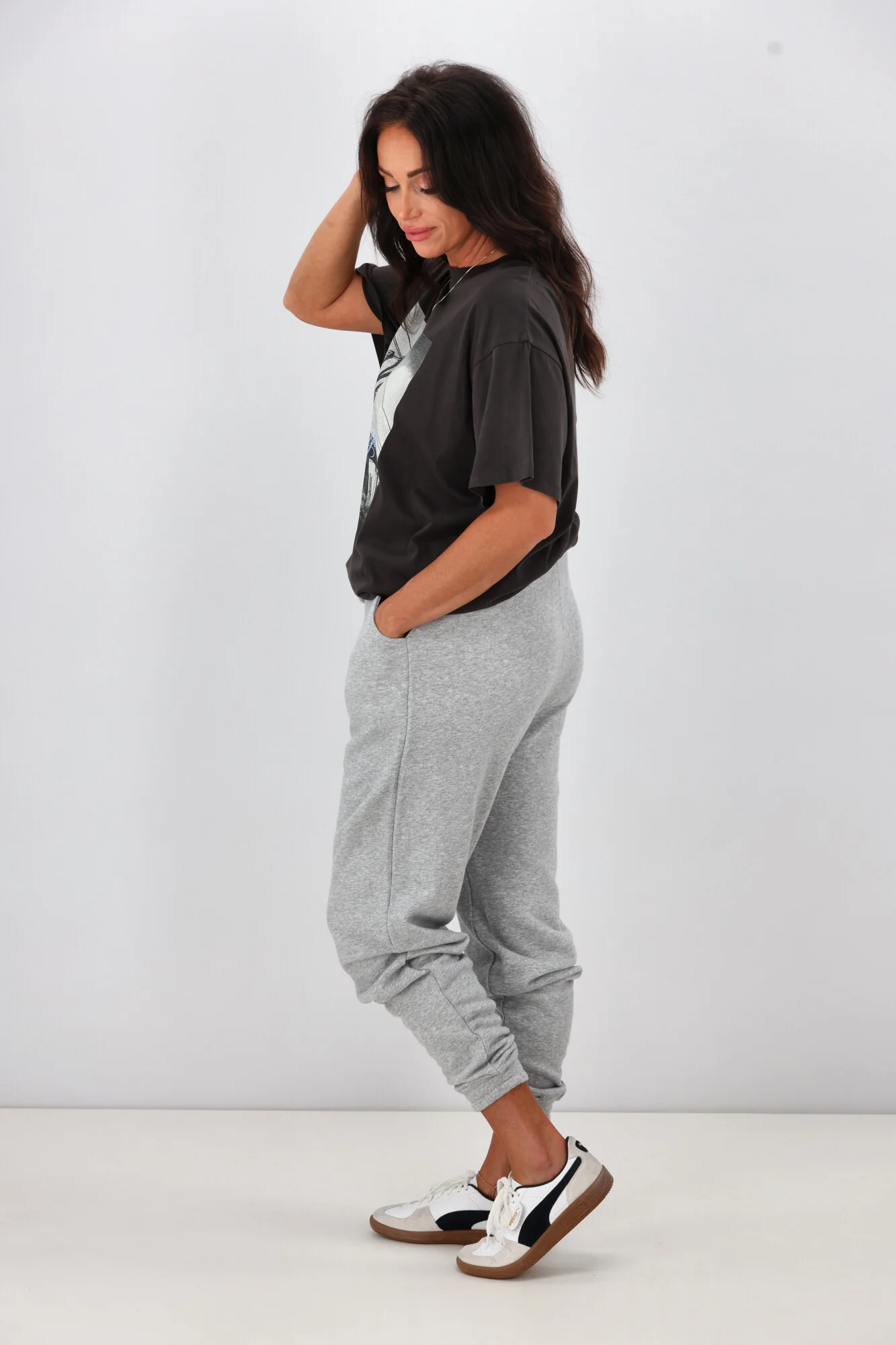 Silent Theory Basic Jogger Grey Marle - Image 6