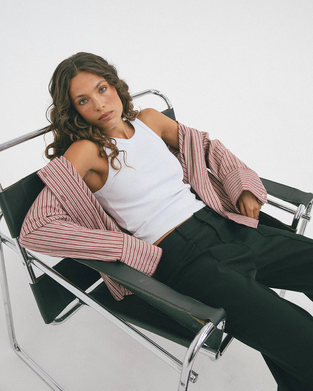 Silent Theory Bordeaux Long Sleeve Shirt Cherry - Image 3