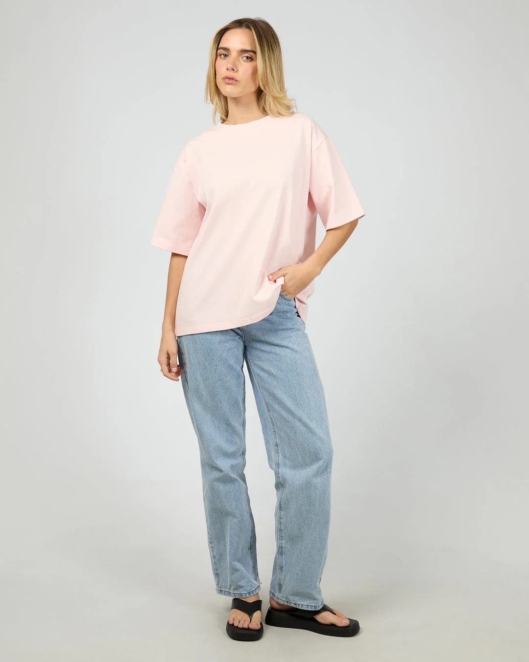 Silent Theory Core Oversized Tee Blush - Image 4