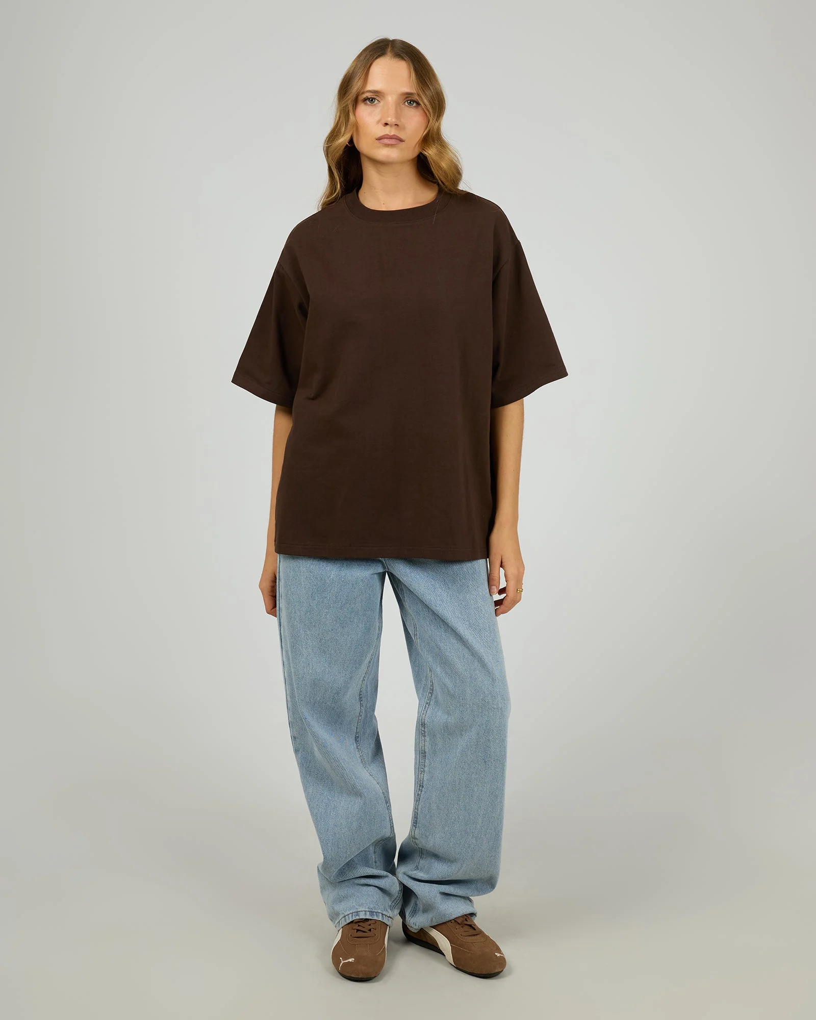 Silent Theory Core Oversized Tee Chocolate