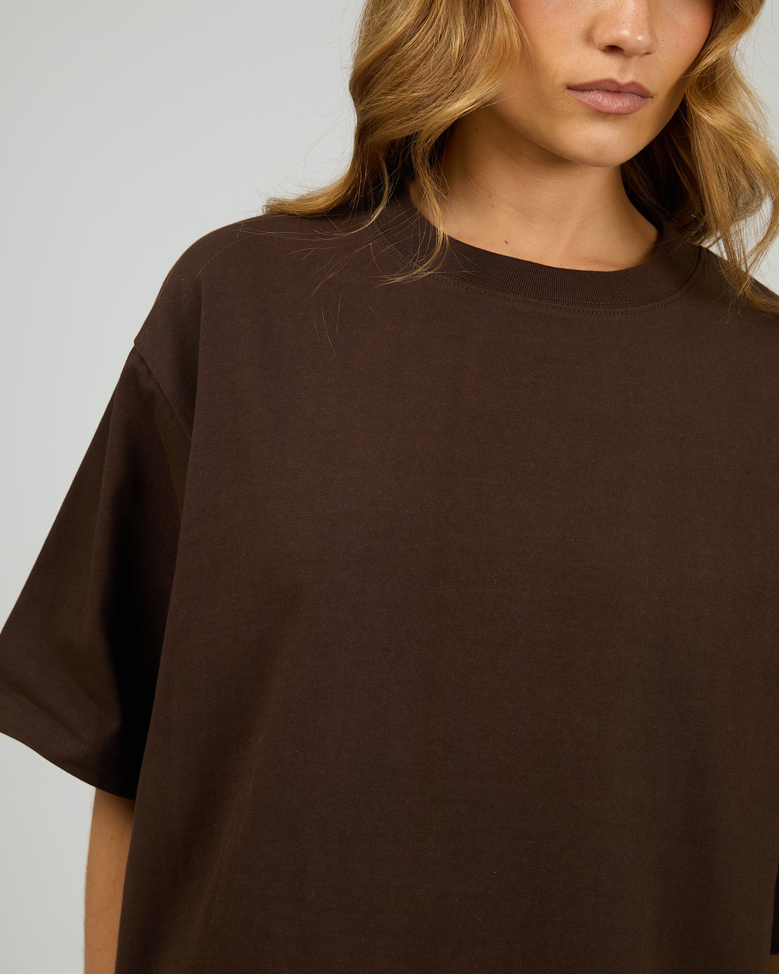 Silent Theory Core Oversized Tee Chocolate - Image 3