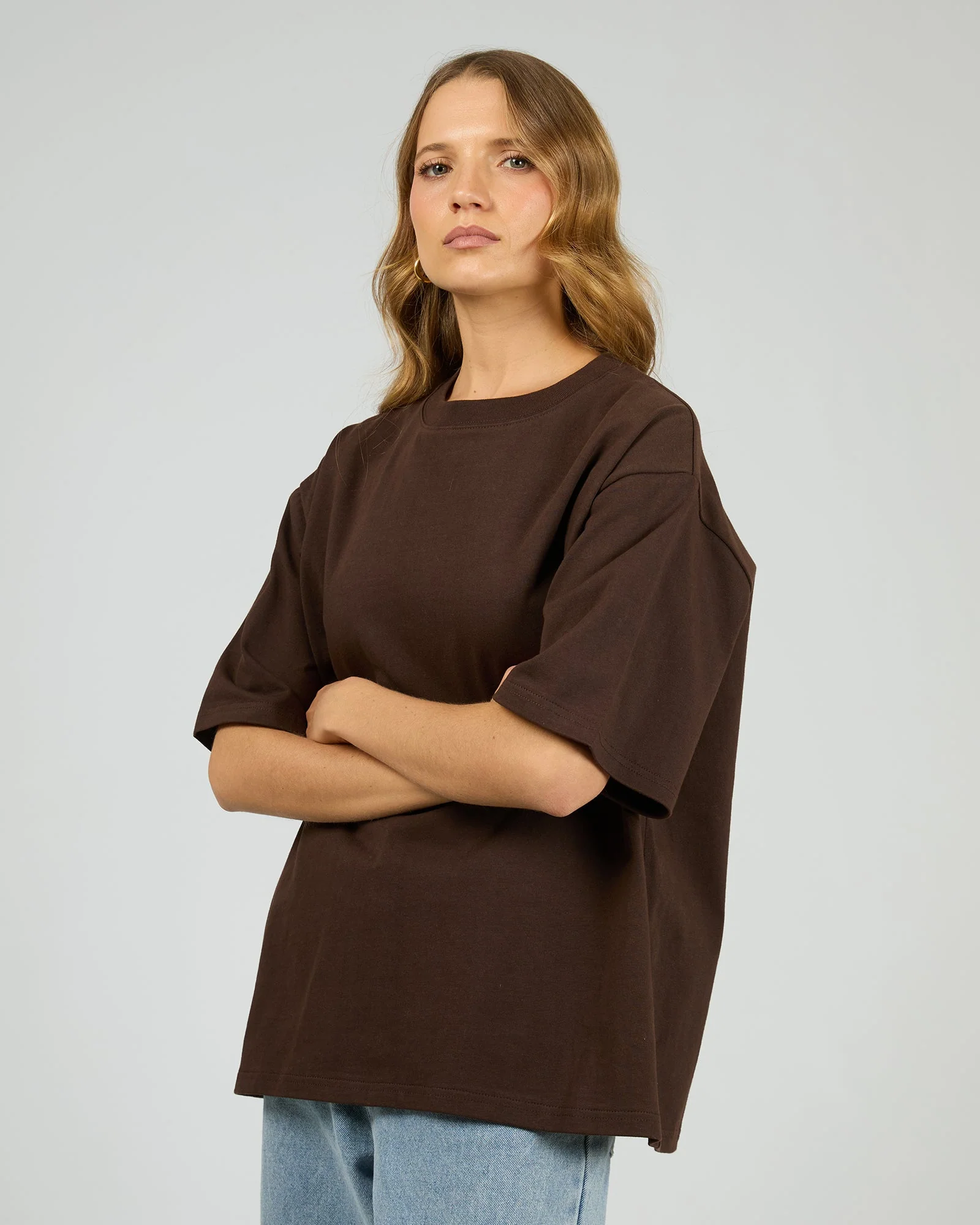 Silent Theory Core Oversized Tee Chocolate - Image 4