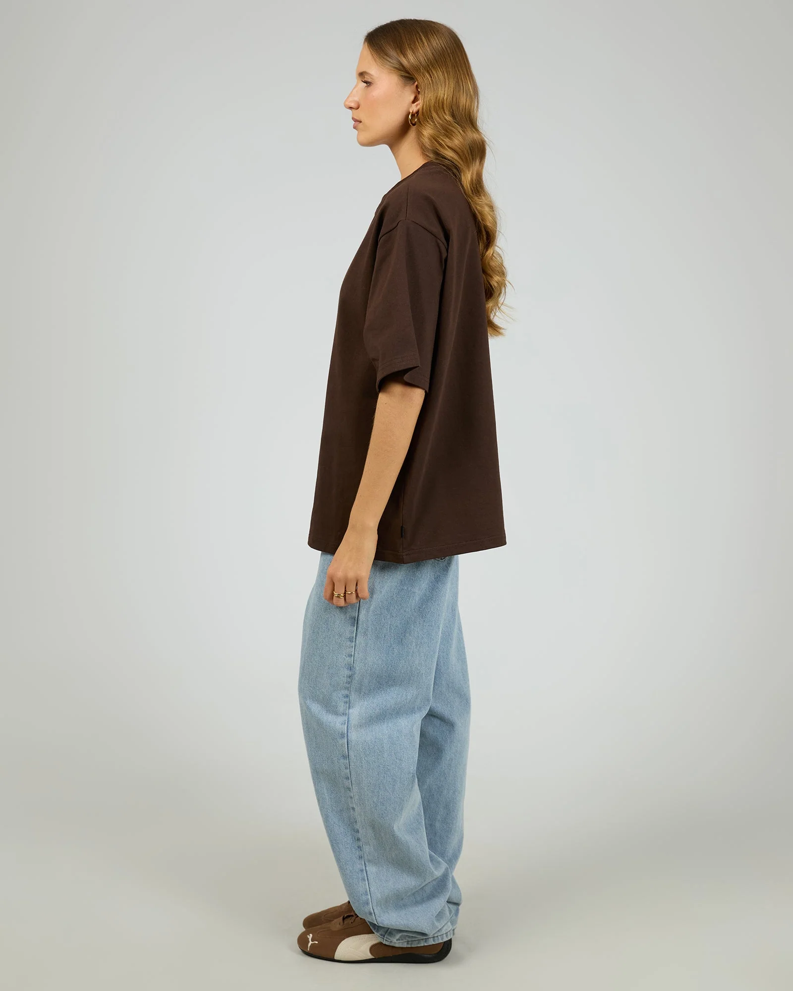 Silent Theory Core Oversized Tee Chocolate - Image 5