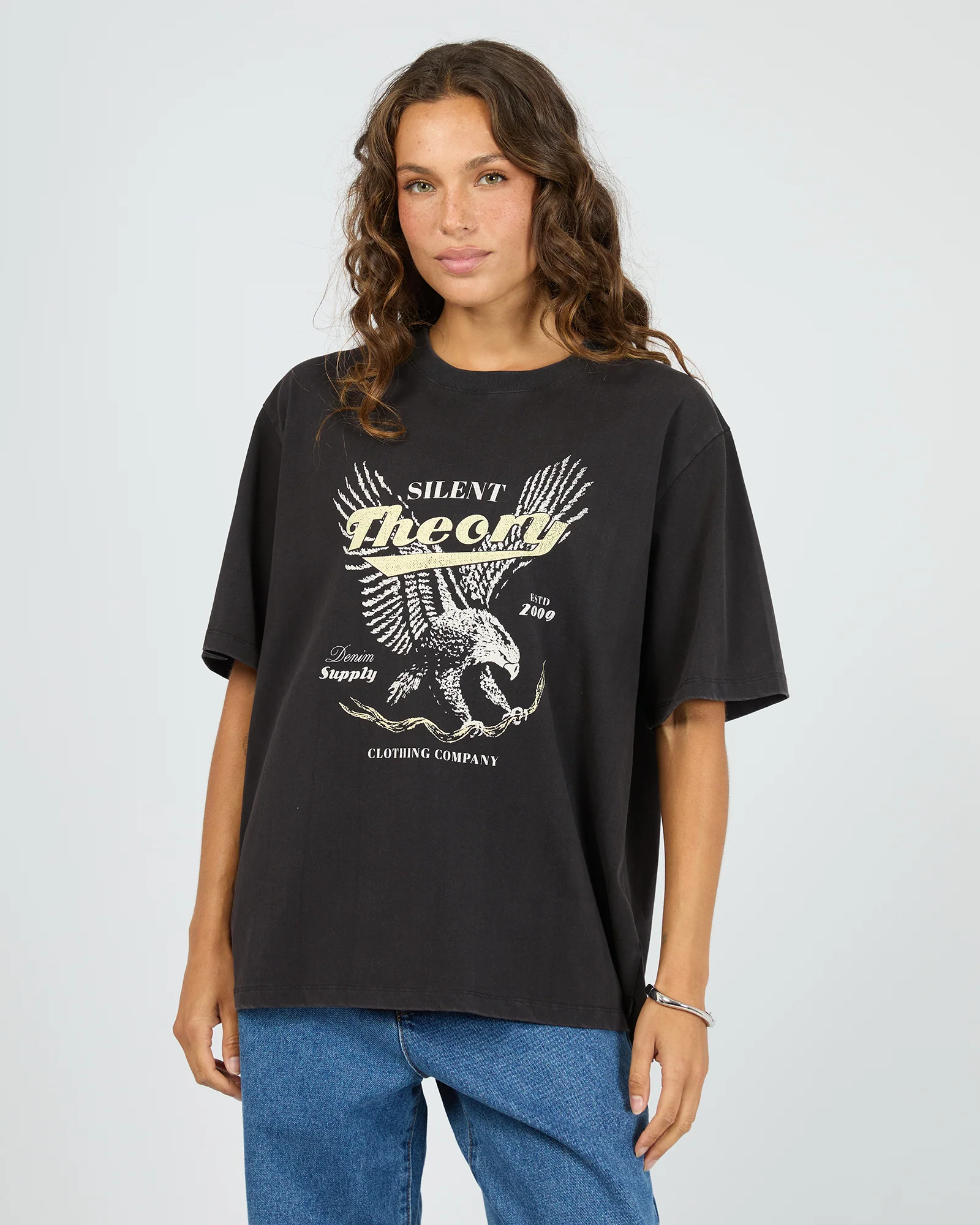 Silent Theory Dystopia Tee Washed Black