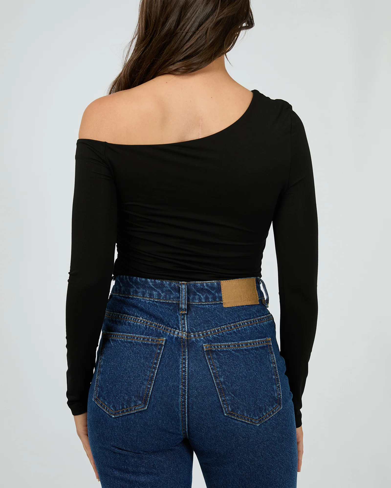 Silent Theory Evie Ruched Long Sleeve Black - Image 6