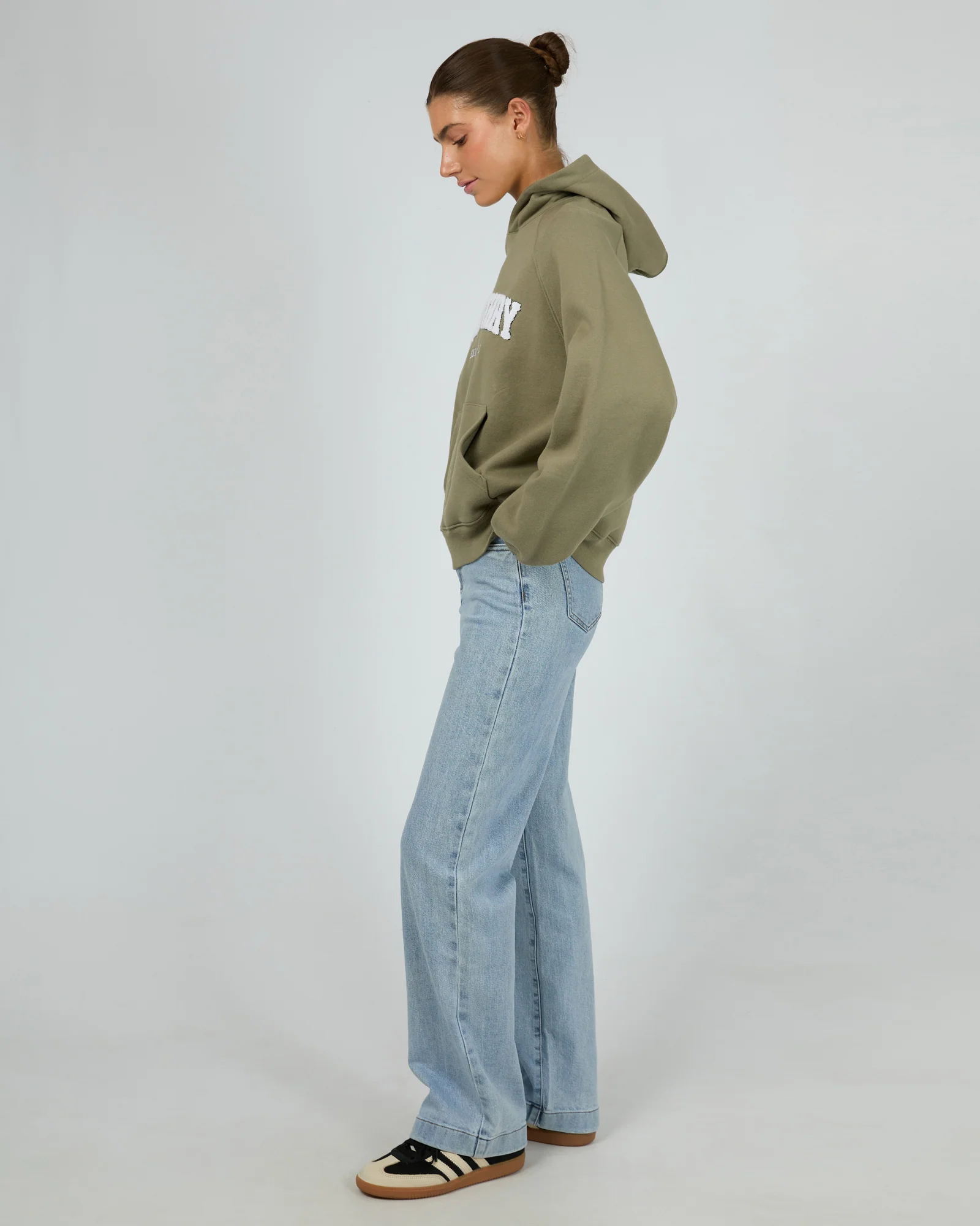 Silent Theory Focus Hoodie Khaki - Image 4