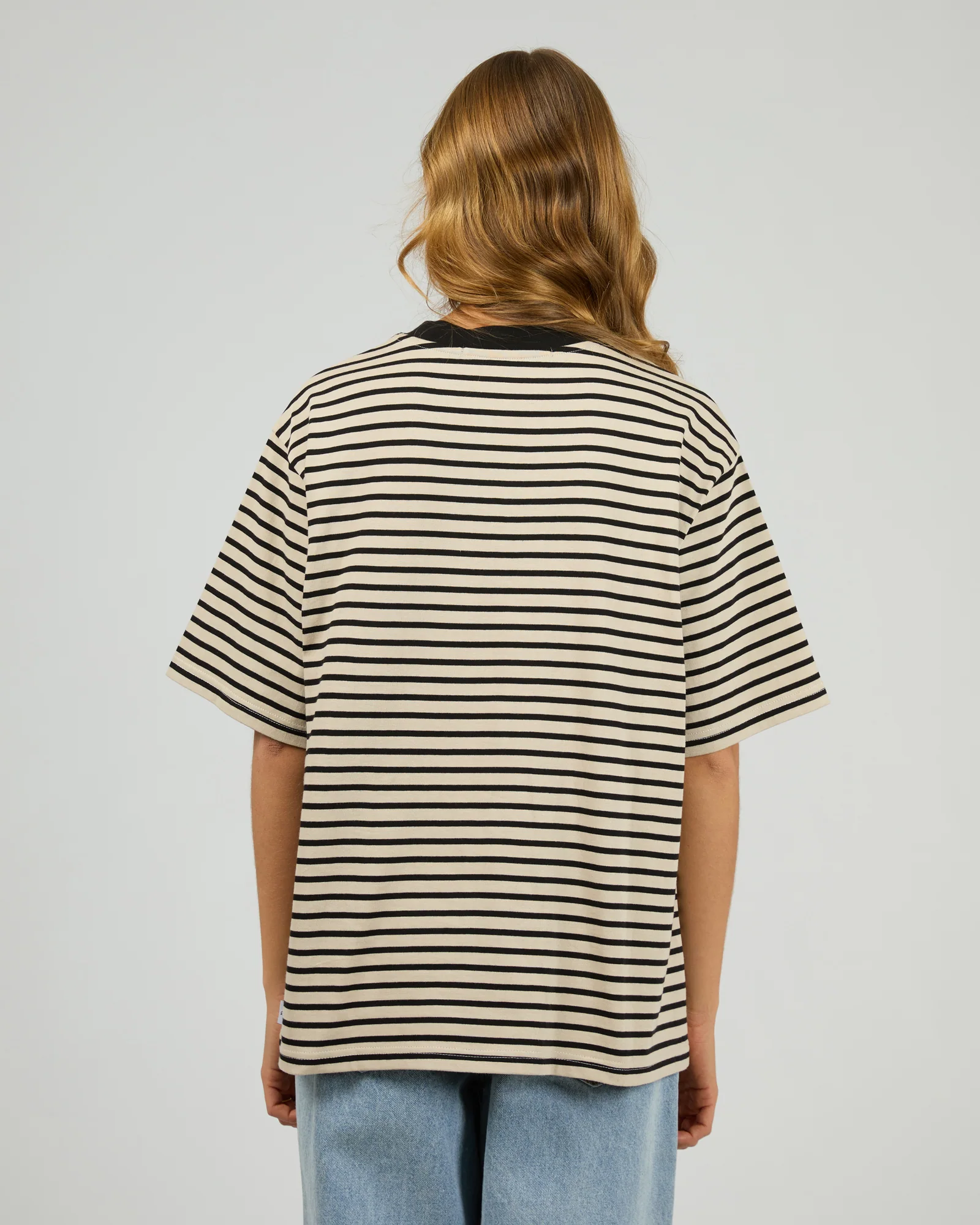 Silent Theory Foundation Stripe S/S Tee Black - Image 6