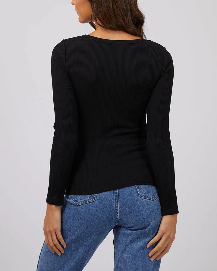 Silent Theory Hazel L/S Tee Black - Image 5