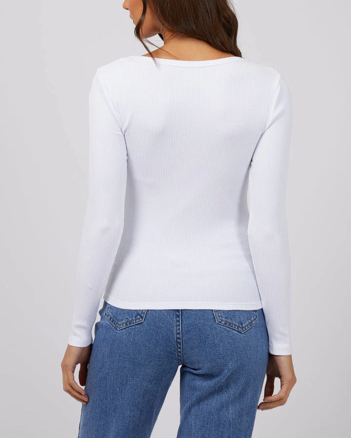 Silent Theory Hazel L/S Tee White - Image 5
