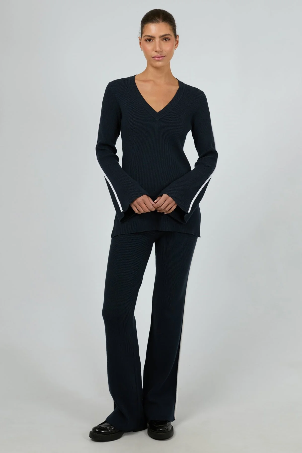 Silent Theory Highland Knit Jumper Navy - Image 3