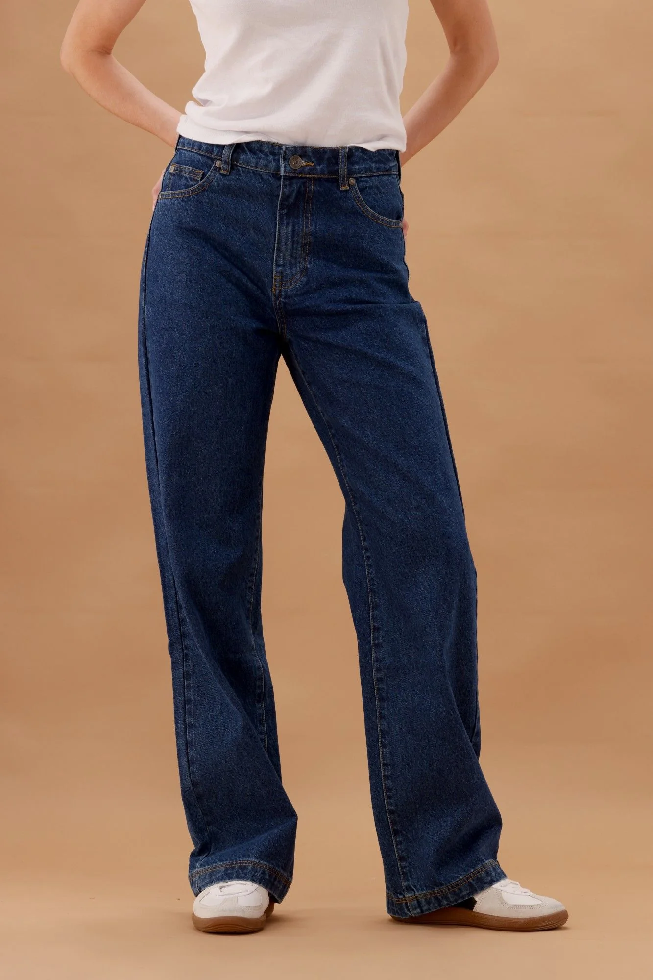 Silent Theory Hunter Wide Leg Jean Dark Blue - Image 6