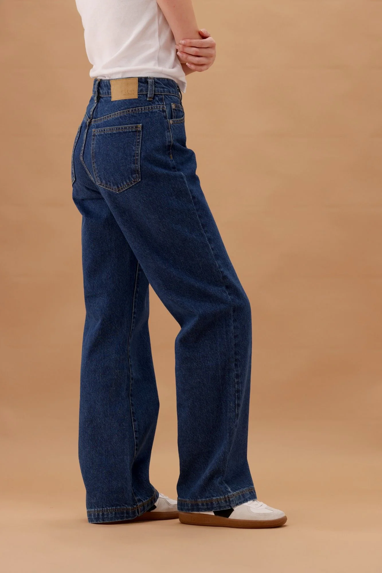 Silent Theory Hunter Wide Leg Jean Dark Blue - Image 8