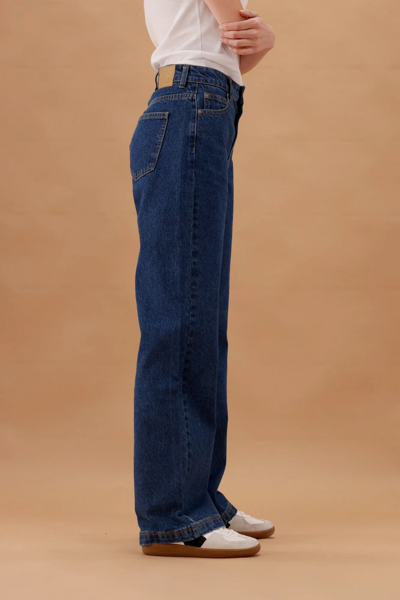 Silent Theory Hunter Wide Leg Jean Dark Blue - Image 9