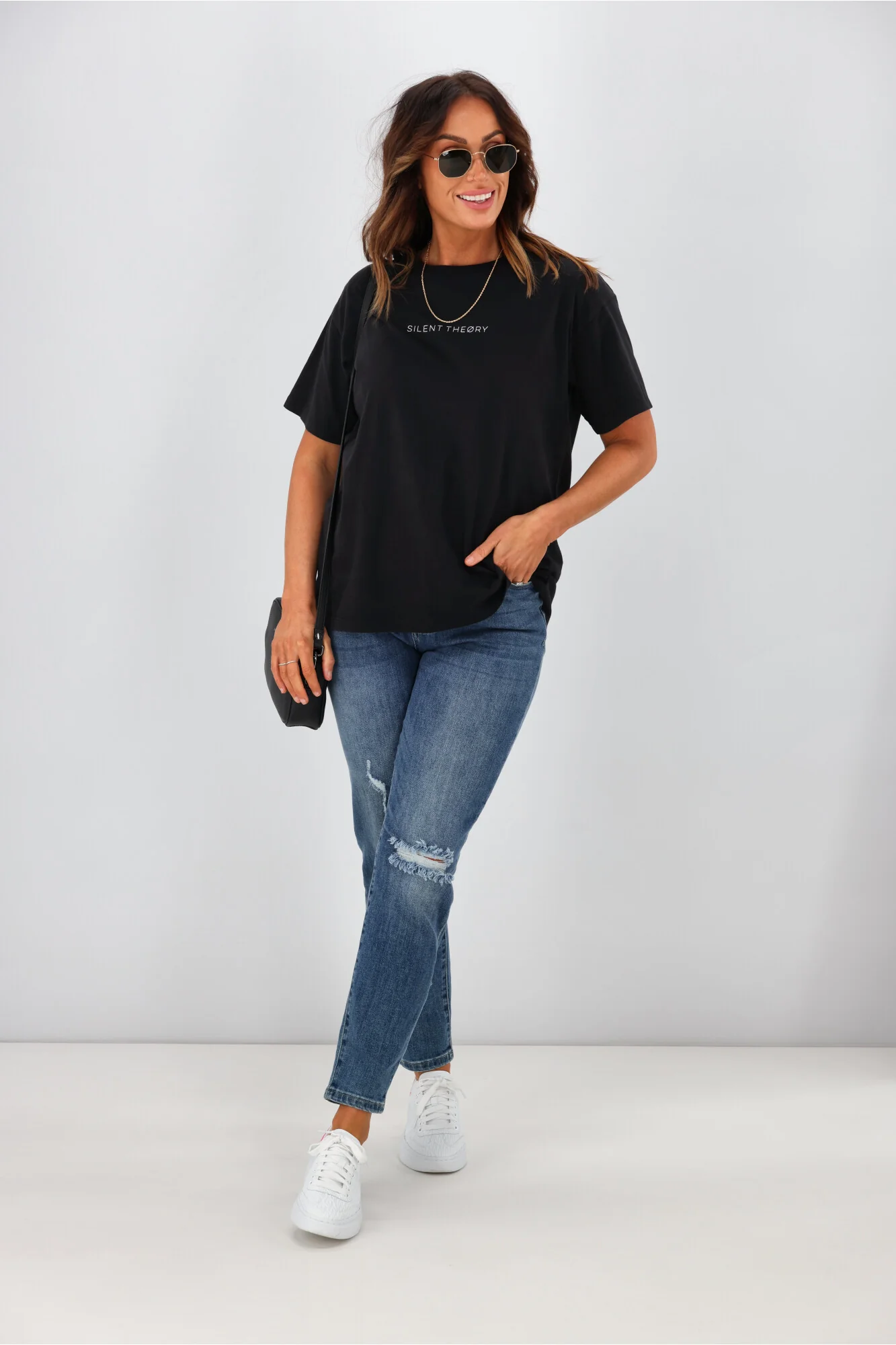 Silent Theory Logo Tee Washed Black - Image 4