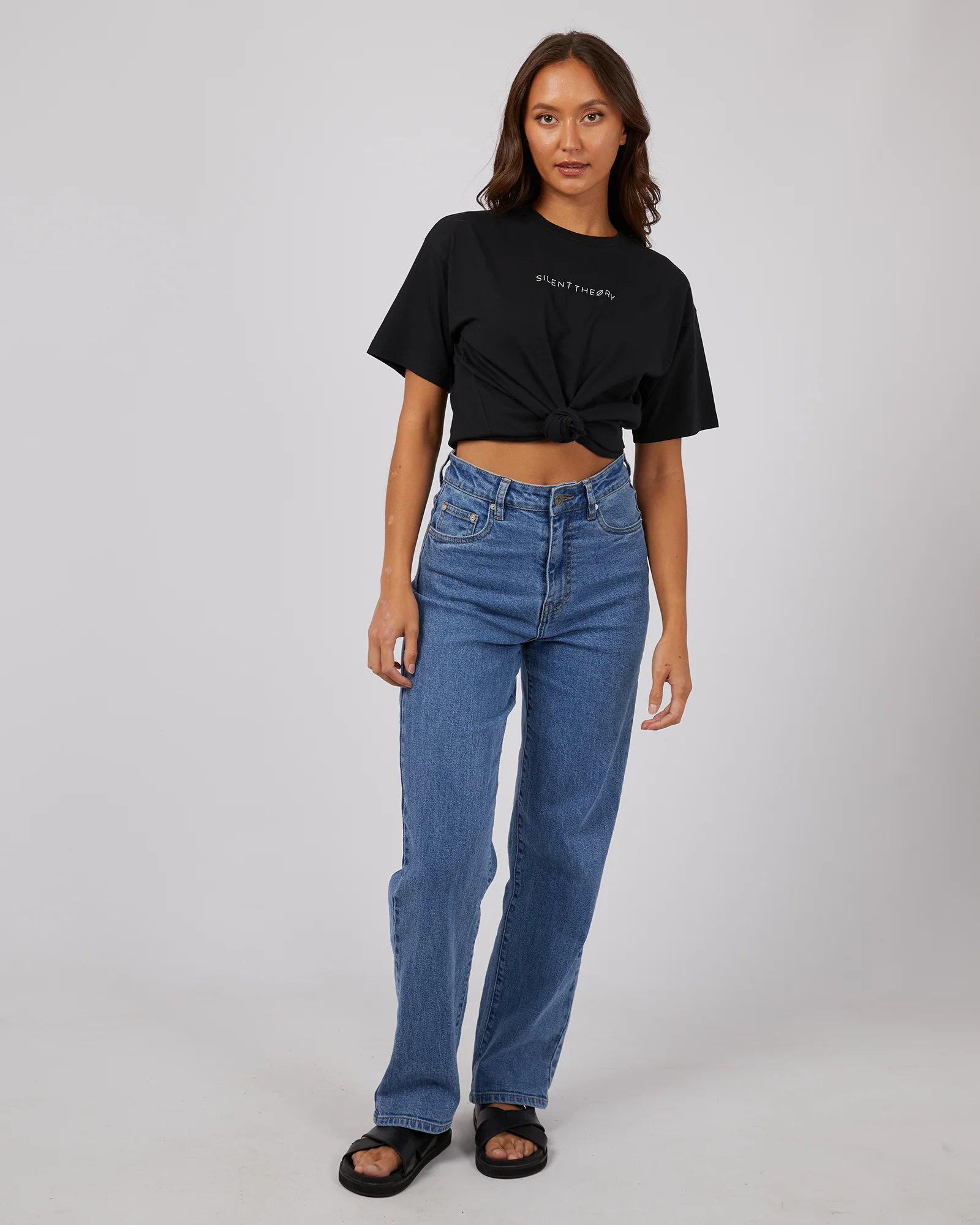 Silent Theory Logo Tee Washed Black - Image 5