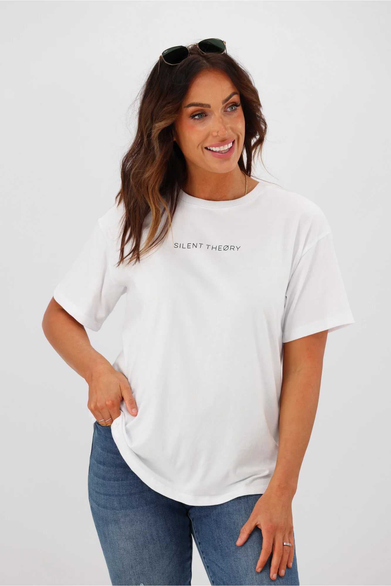 Silent Theory Logo Tee White - Image 2