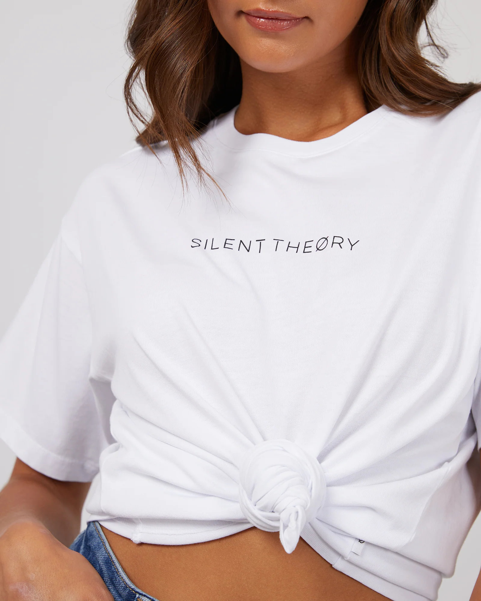 Silent Theory Logo Tee White - Image 5