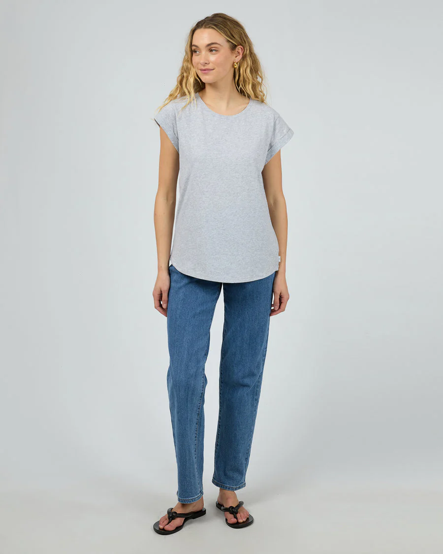 Silent Theory Lucy Tee Grey Marle - Image 3