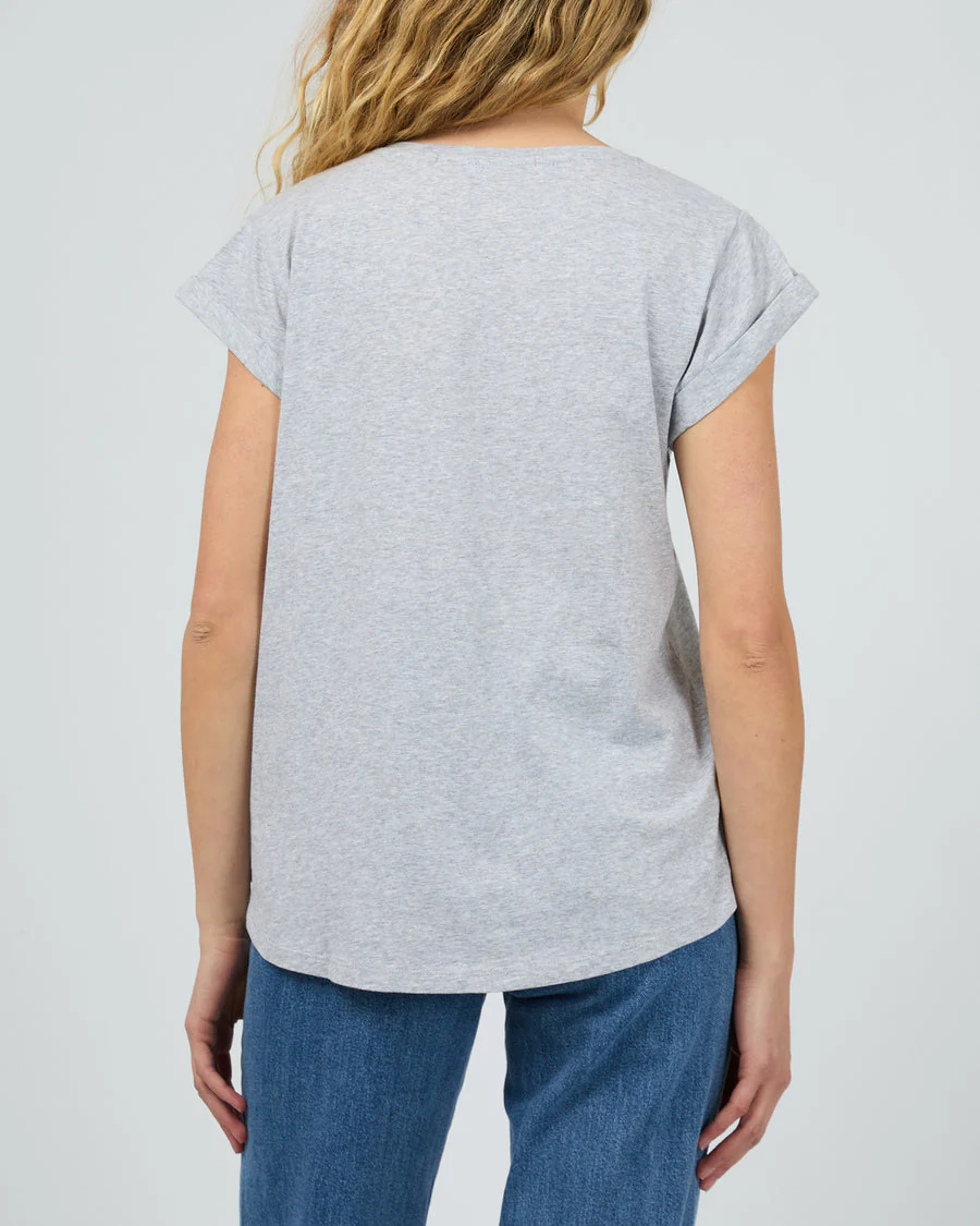Silent Theory Lucy Tee Grey Marle - Image 5