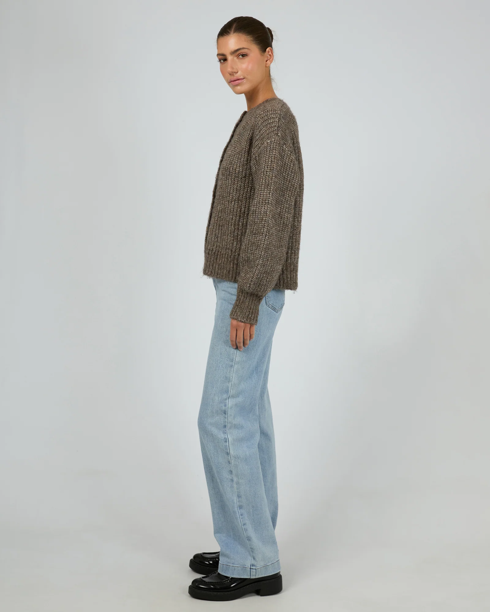 Silent Theory Mari Knit Cardigan Brown - Image 6