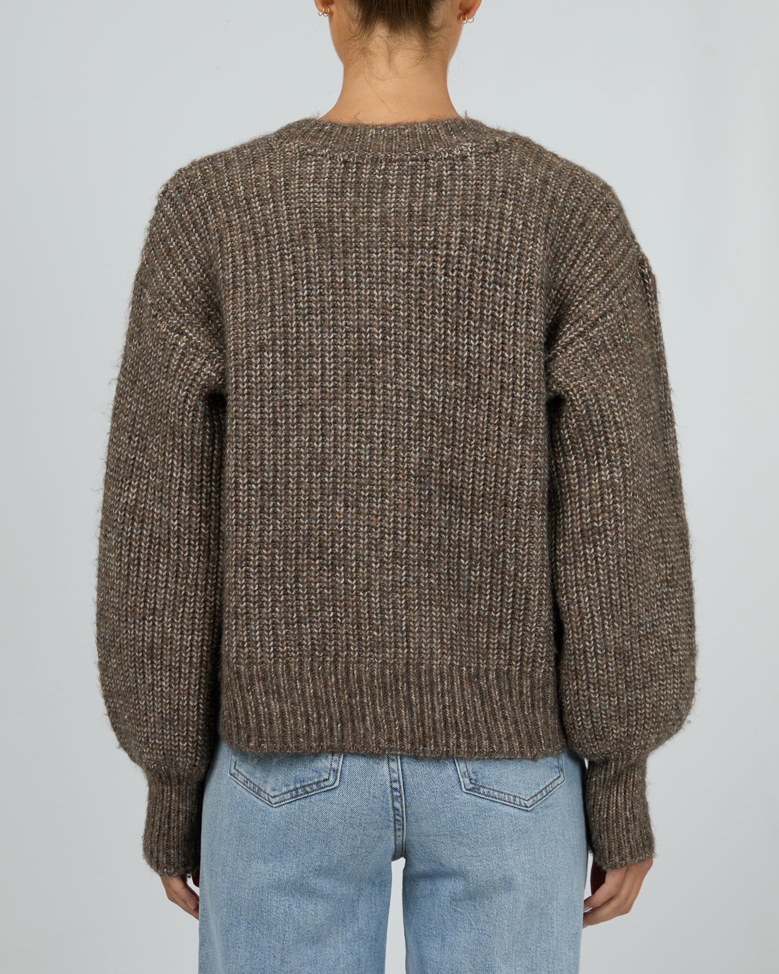 Silent Theory Mari Knit Cardigan Brown - Image 8