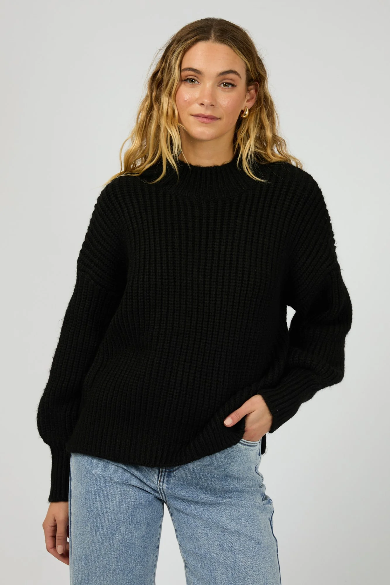 Silent Theory Mari Knit Jumper Black