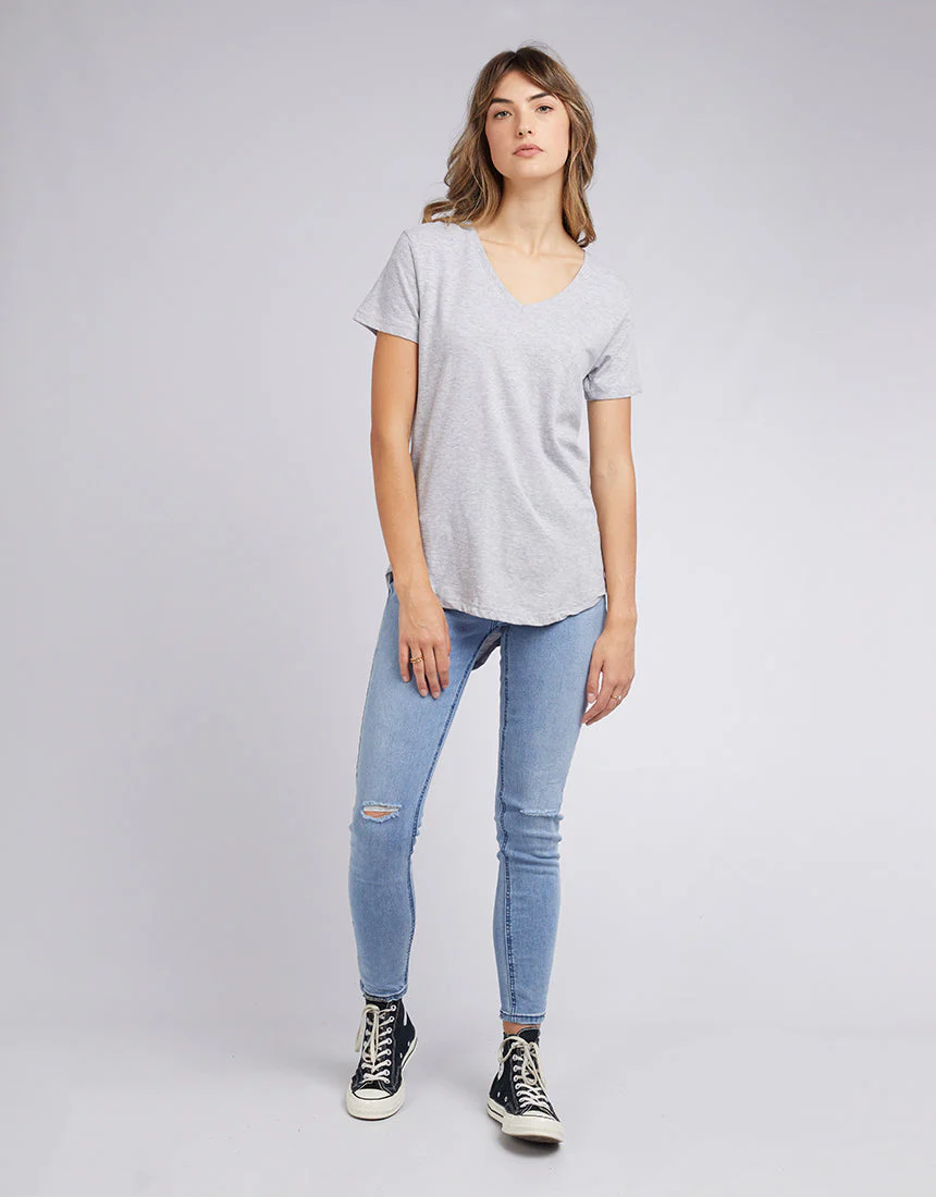 Silent Theory Marvelous Tee Grey Marle - Image 3