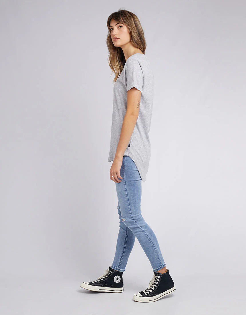 Silent Theory Marvelous Tee Grey Marle - Image 4