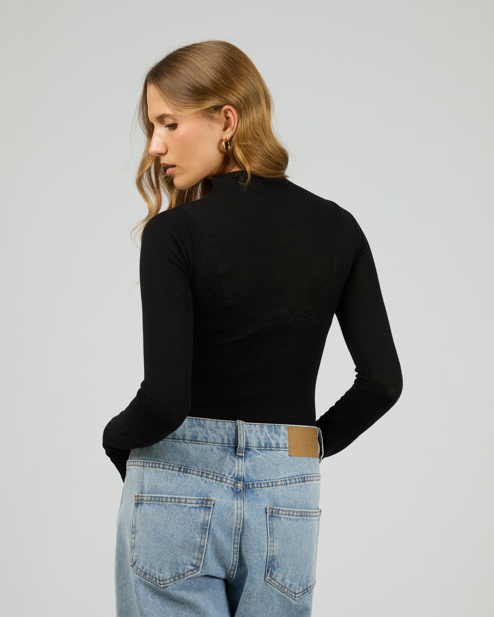 Silent Theory Priya Layering Long Sleeve Black - Image 6