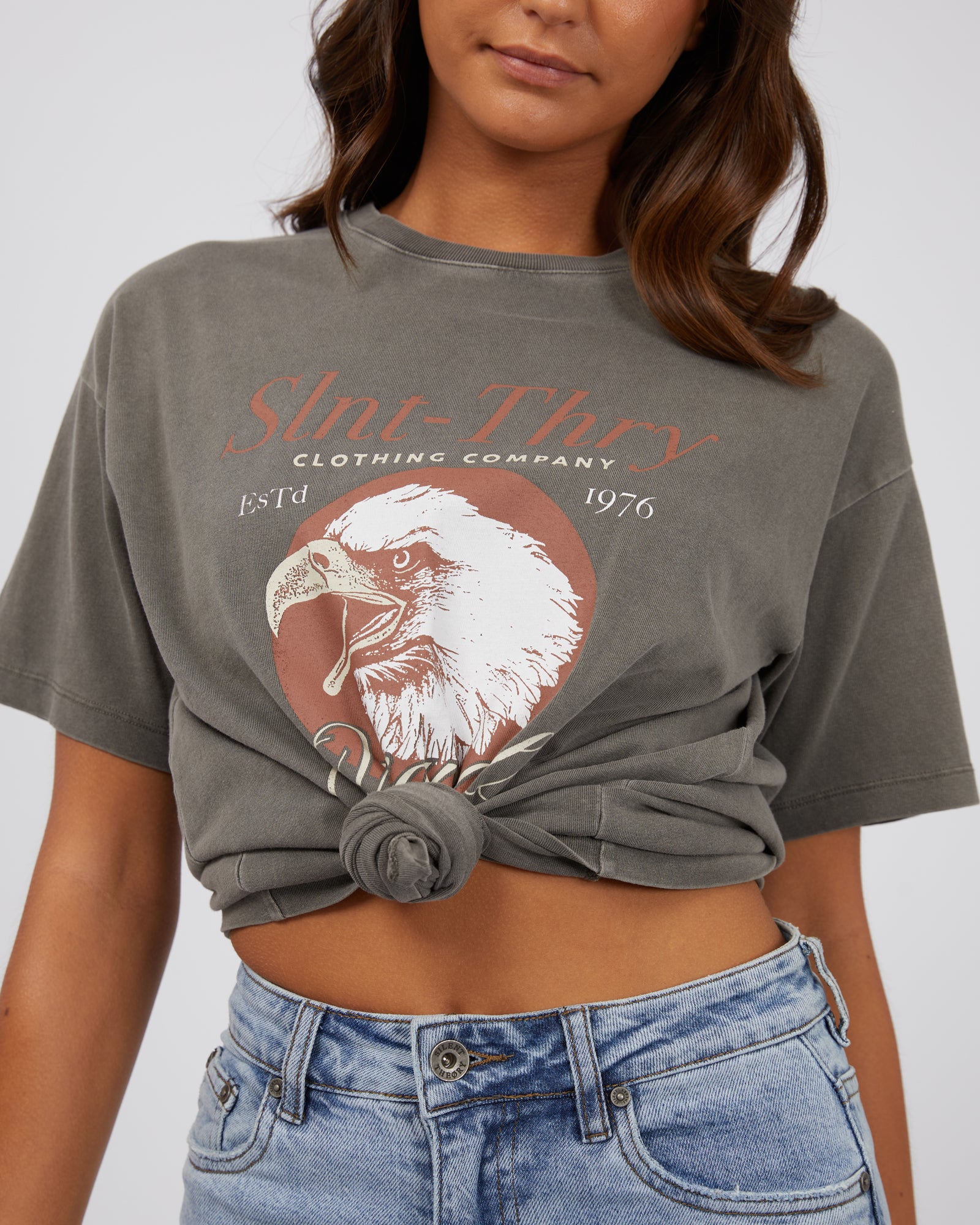 Silent Theory Roadhouse Tee Coal - Image 2